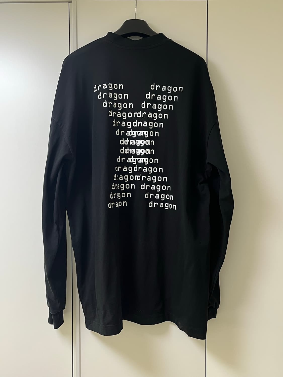 서울 오버사이즈드 롱슬리브 WASHED BLACK 상품이미지3