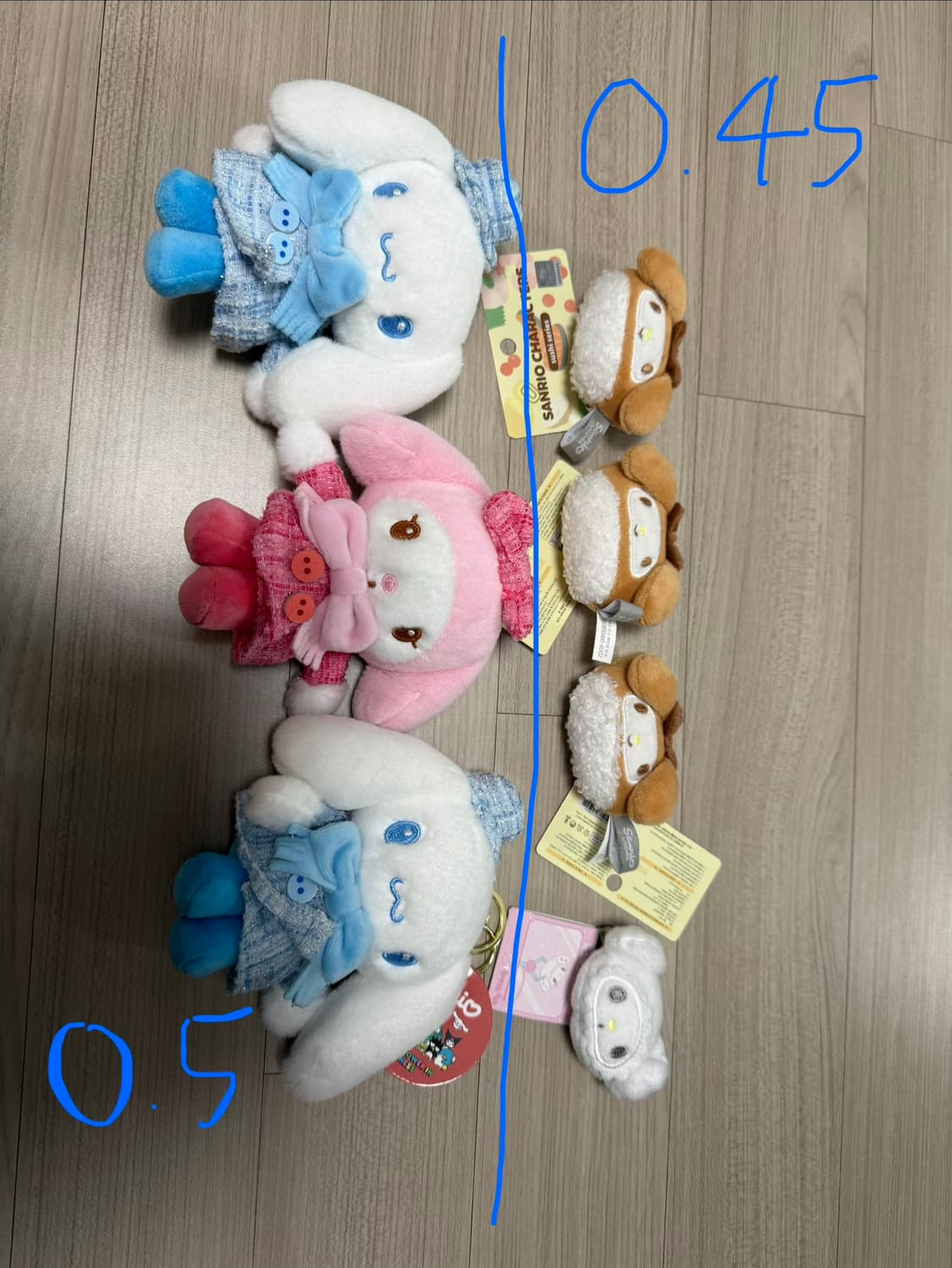 산리오 인형 쿠로미, 시나모롤, 마이멜로디, 한교동, 폼폼푸린, 헬로키티 상품이미지6