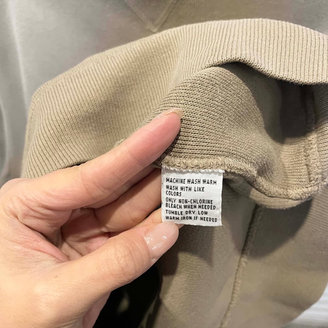 폴로 랄프로렌 스웻셔츠 맨투맨 포니 로고 디테일 베이지 상품이미지6