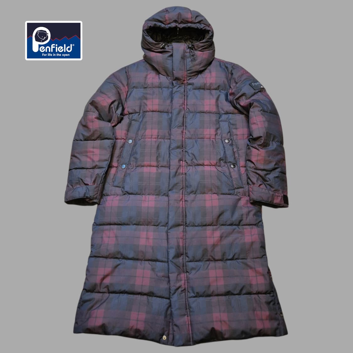 XL(착샷잇음) 펜필드 체크 롱패딩  상품이미지1