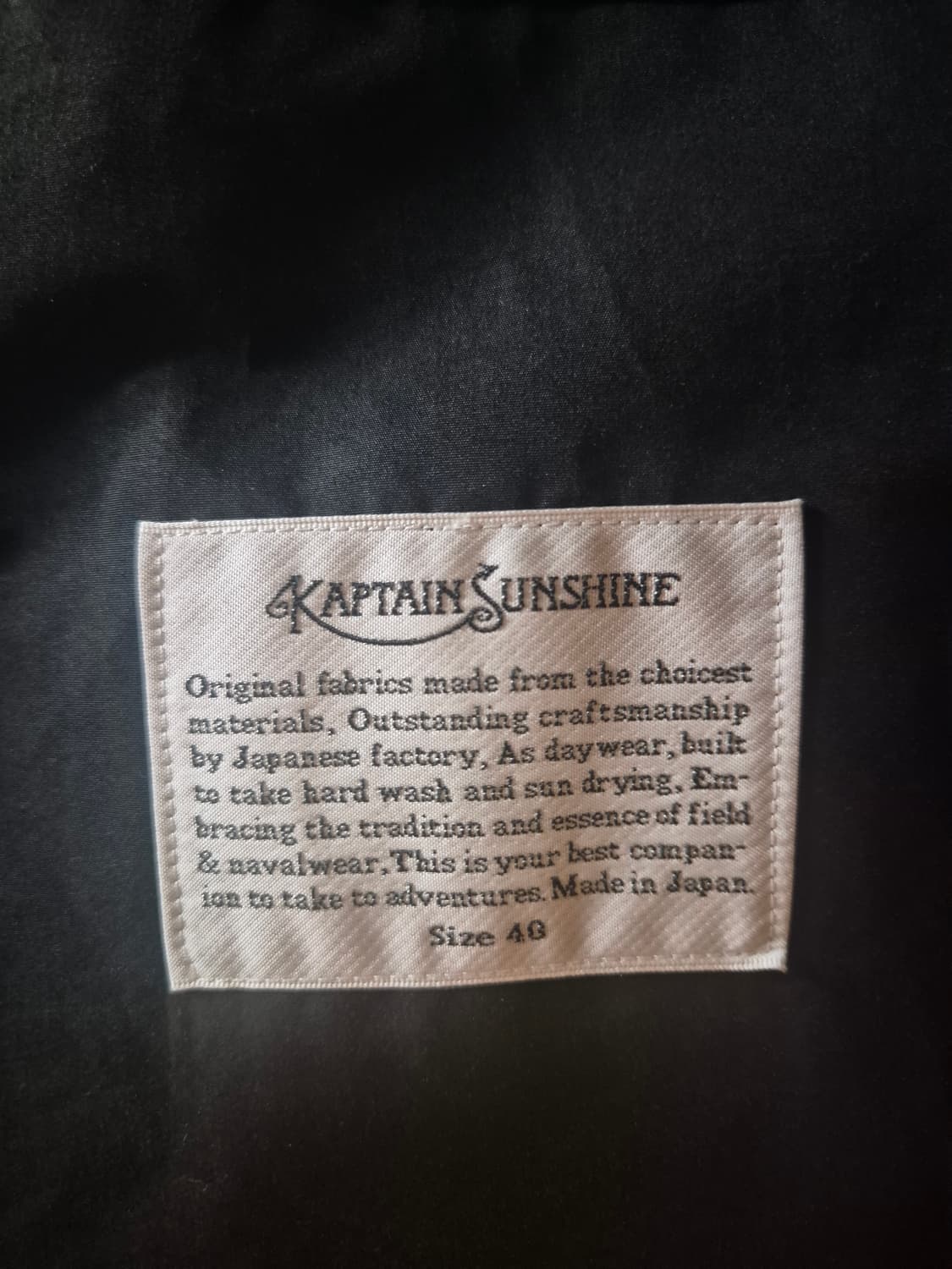 캡틴선샤인 트래블러 발마칸 트렌치코트 40 블랙 상품이미지4