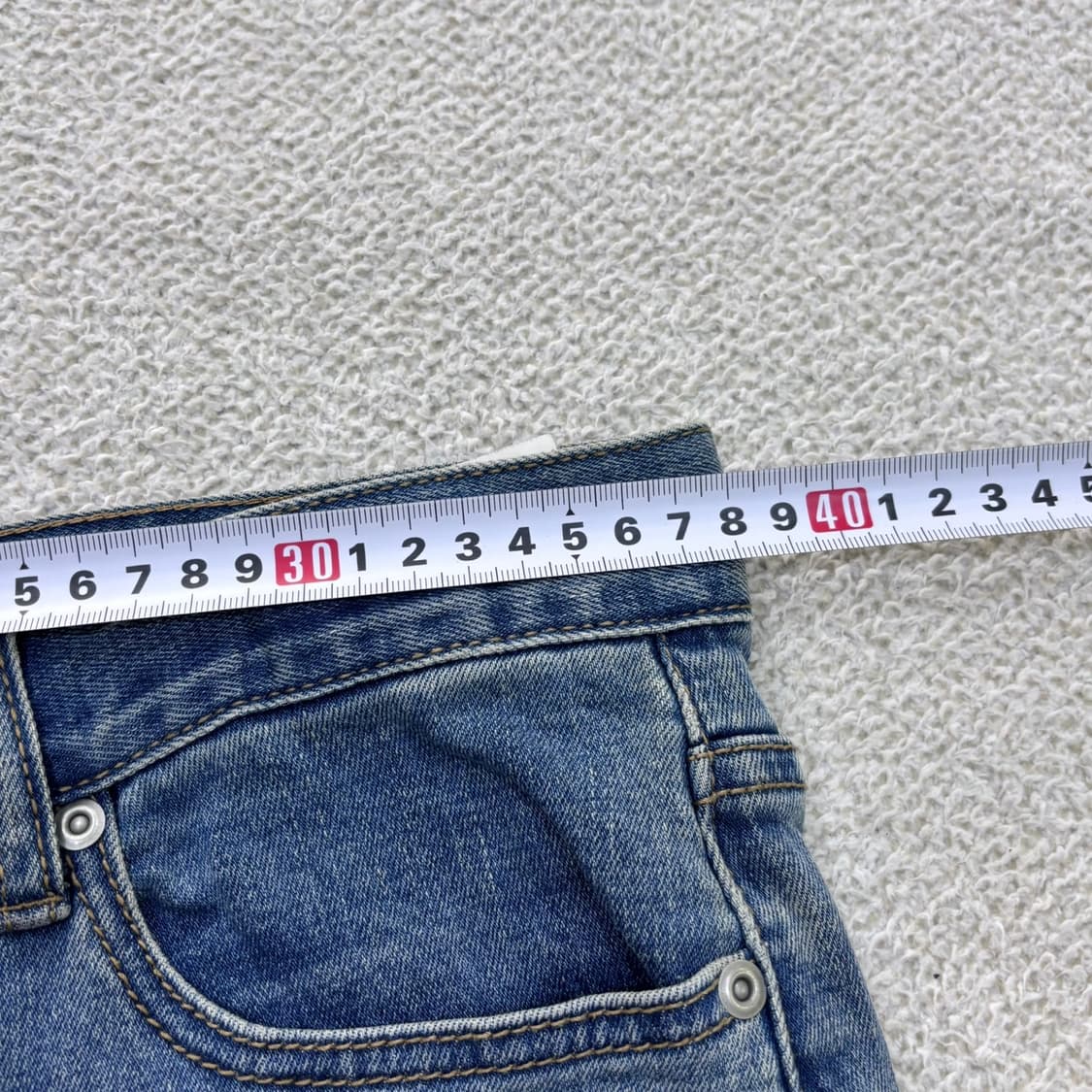 30 무신사스탠다드 남성 슬림핏 워싱 데님 팬츠 0522E 상품이미지6