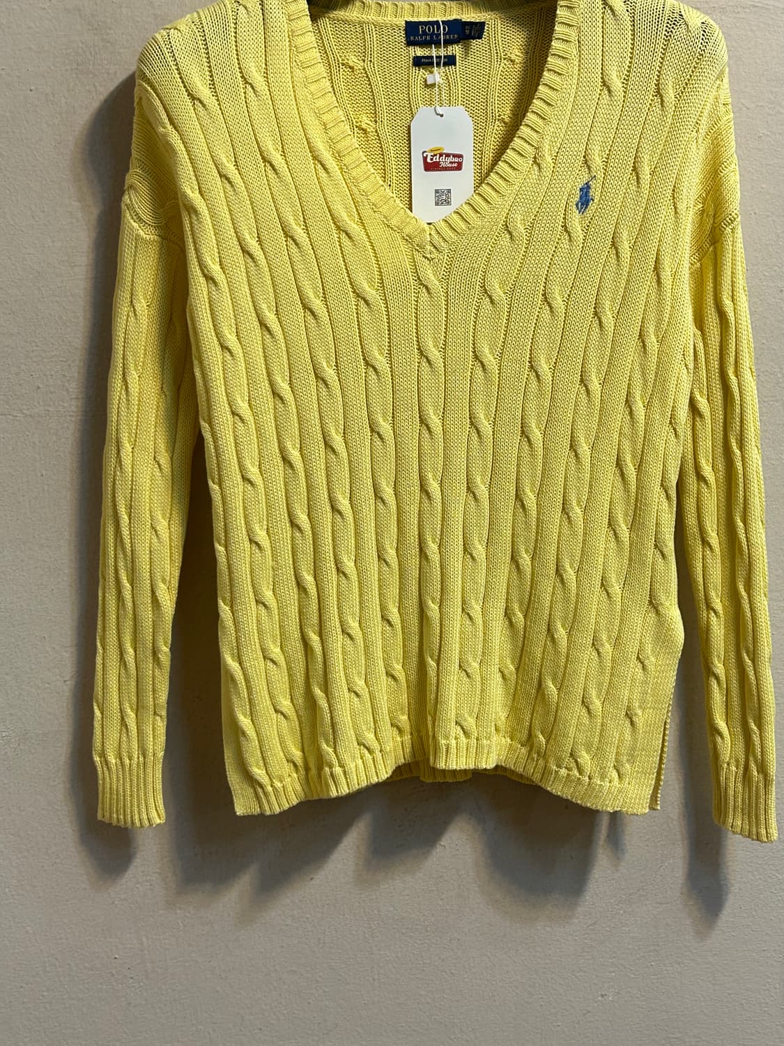 폴로 랄프로렌 케이블 브이넥 니트 스웨터 상품이미지3