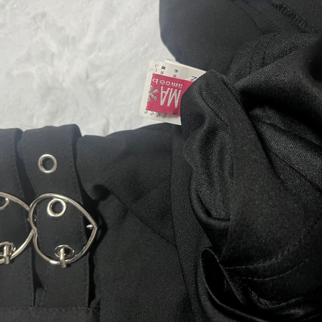 Mars 마즈 서스펜더 하트버클 스커트 양지뢰 고스로리 갸루  상품이미지5