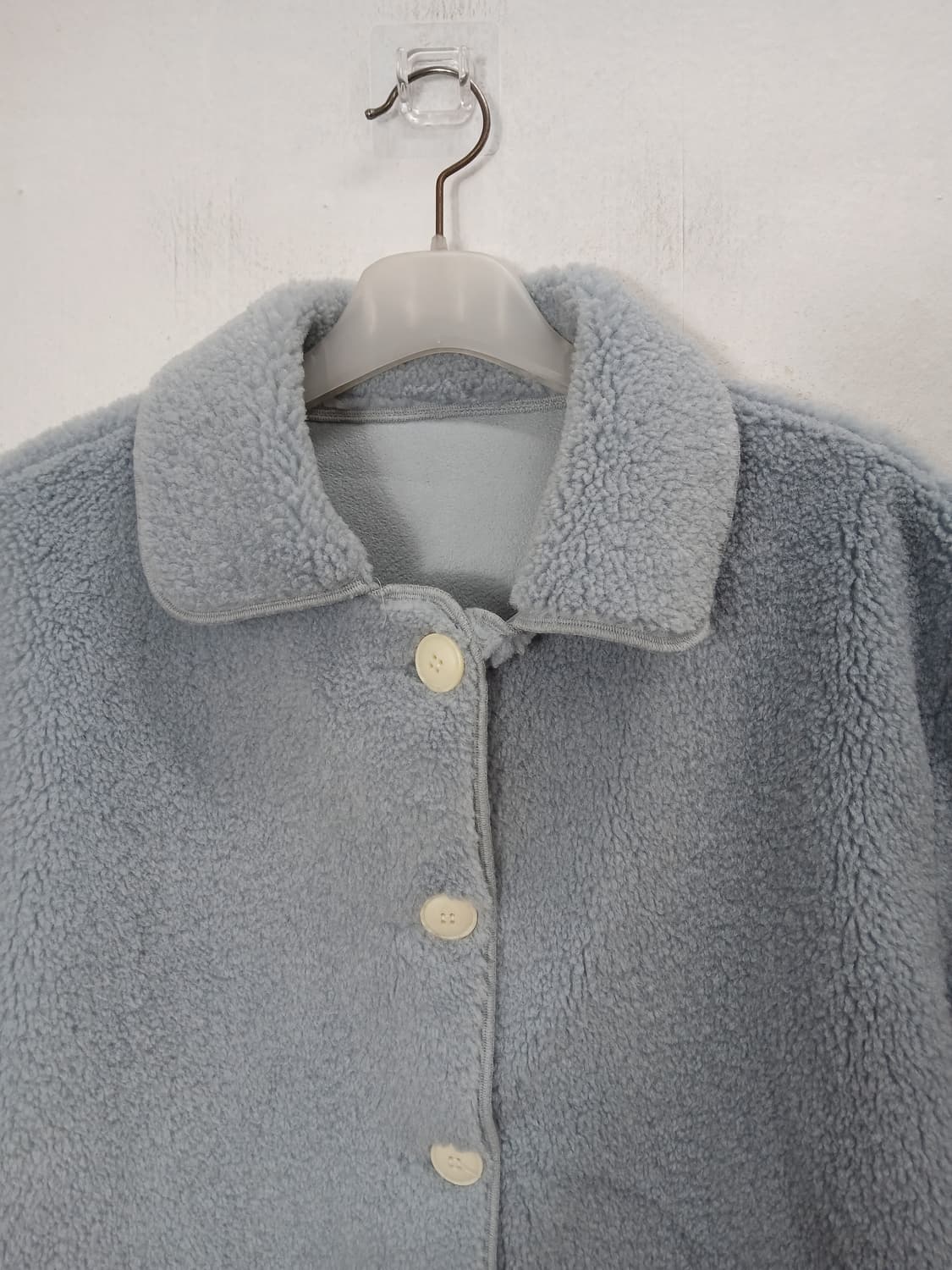 뽀글이 퍼자켓 하늘색 88 XL  새제품 상품이미지4