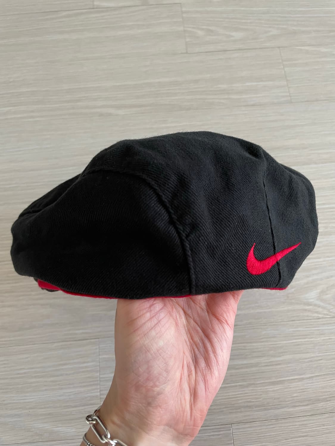 나이키 스우시 자수 올드스쿨 베레모 헌팅캡 뉴스보이 블랙  상품이미지1