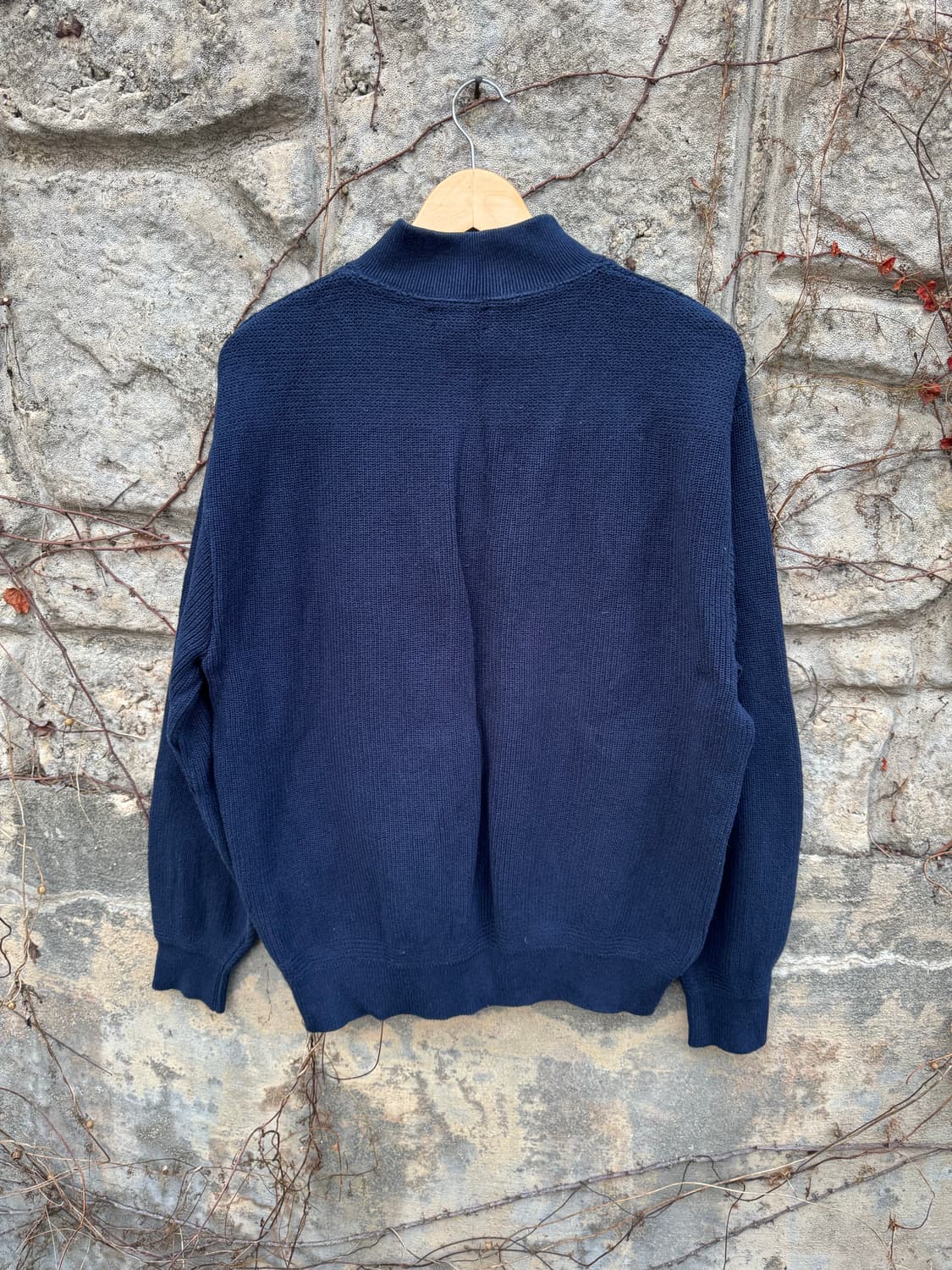 90s 엘엘빈 usa 빈티지 5버튼 영국군 니트 네이비 L  상품이미지2