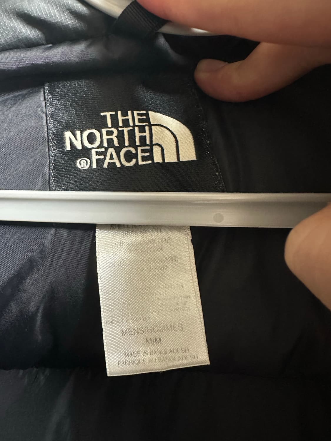 NORTHFACE 노스페이스 차콜 중앙 로고 조끼 패딩 상품이미지6