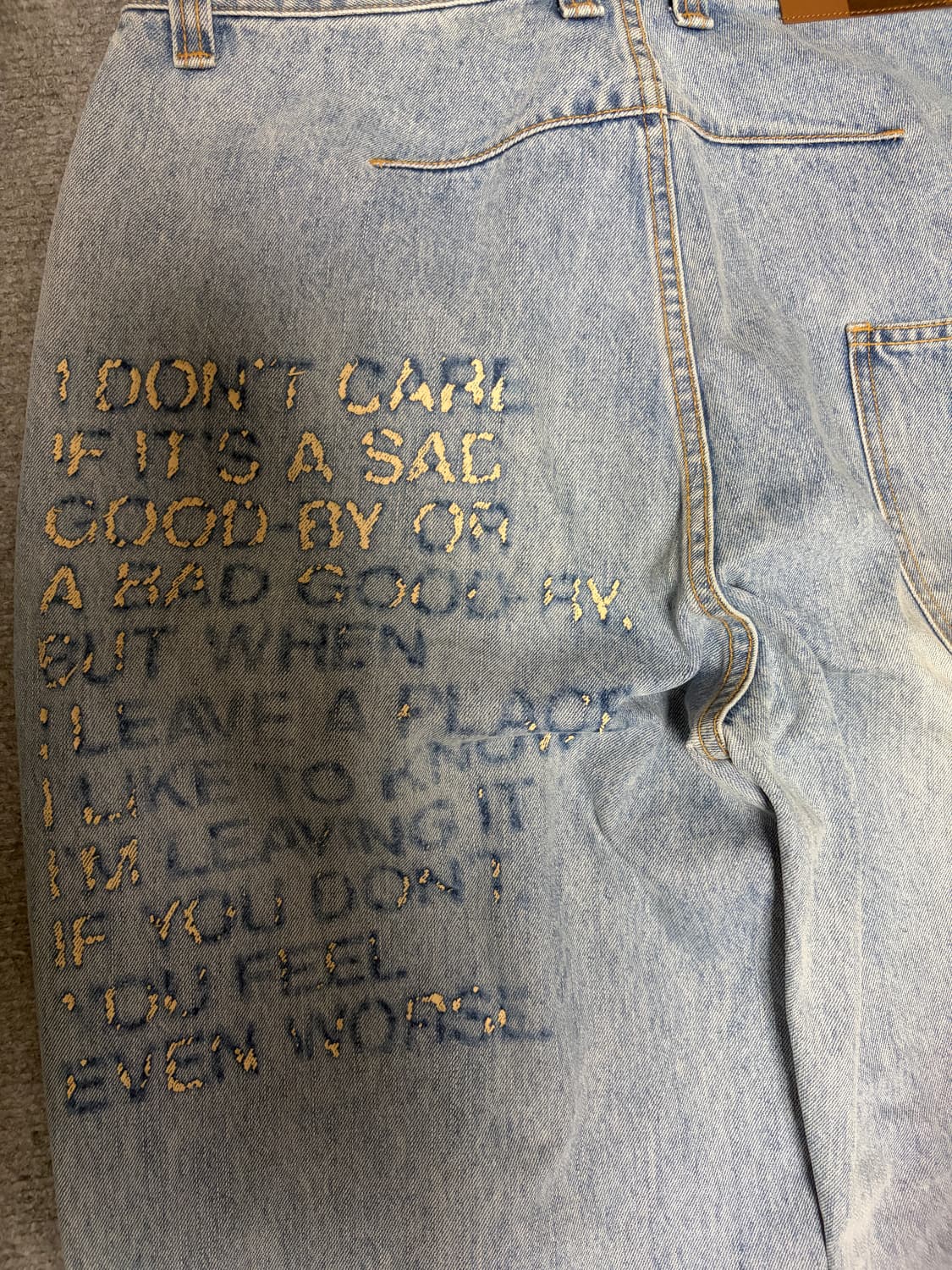 Ertr 레터 데님팬츠 상품이미지2