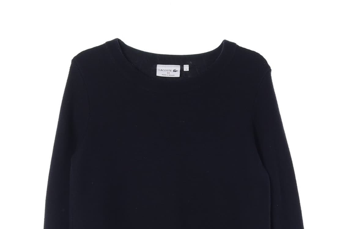 라코스테 네이비 배색 니트 S 상품이미지3