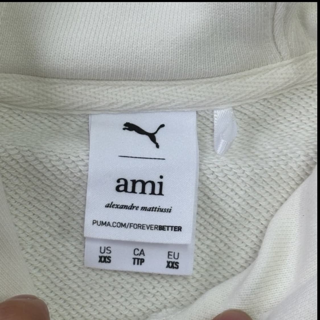 퓨마아미후드티화이트 상품이미지6