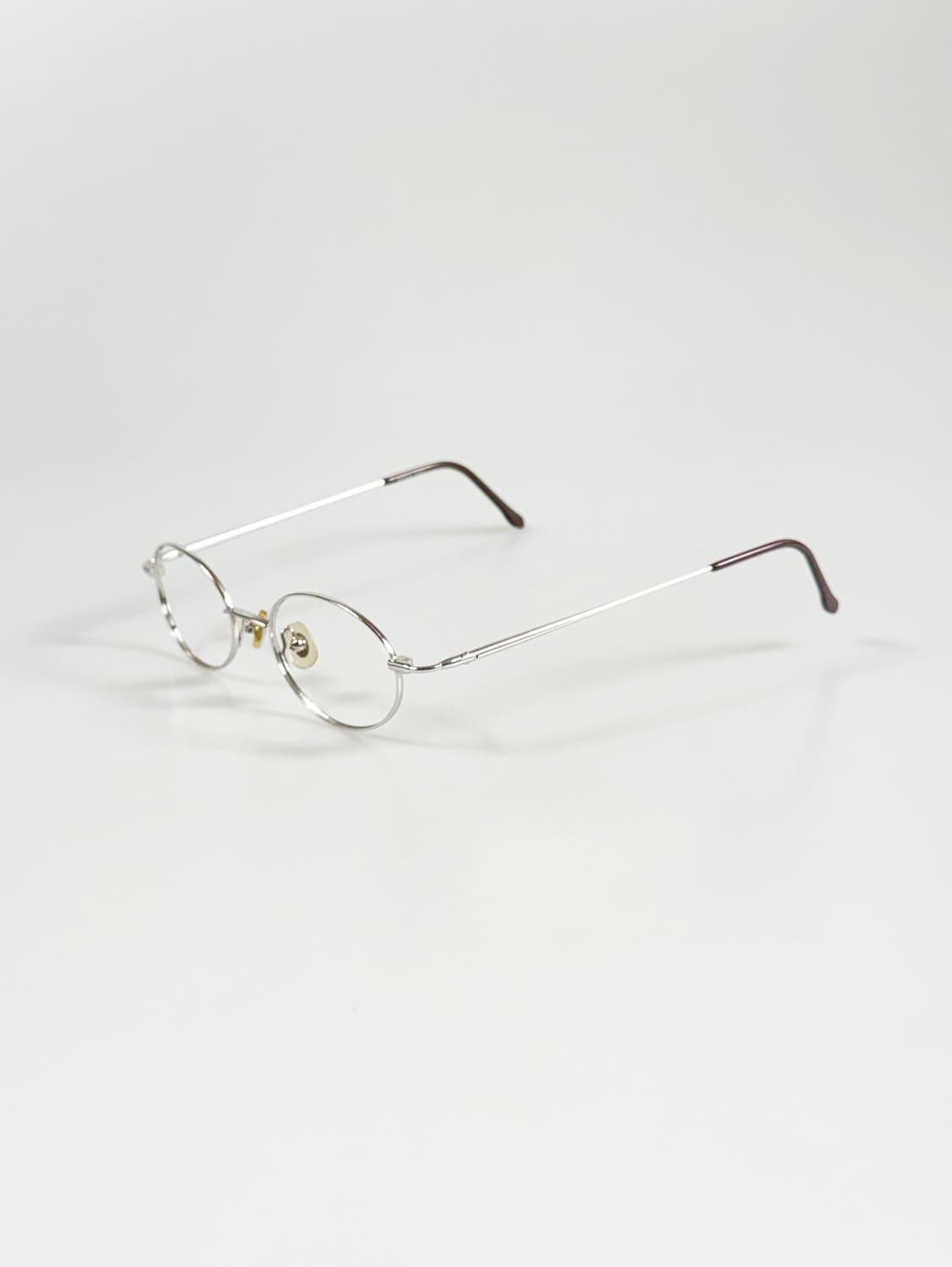RAFALE PARIS 실버 메탈 슬림 오벌 프레임 빈티지 안경 상품이미지3