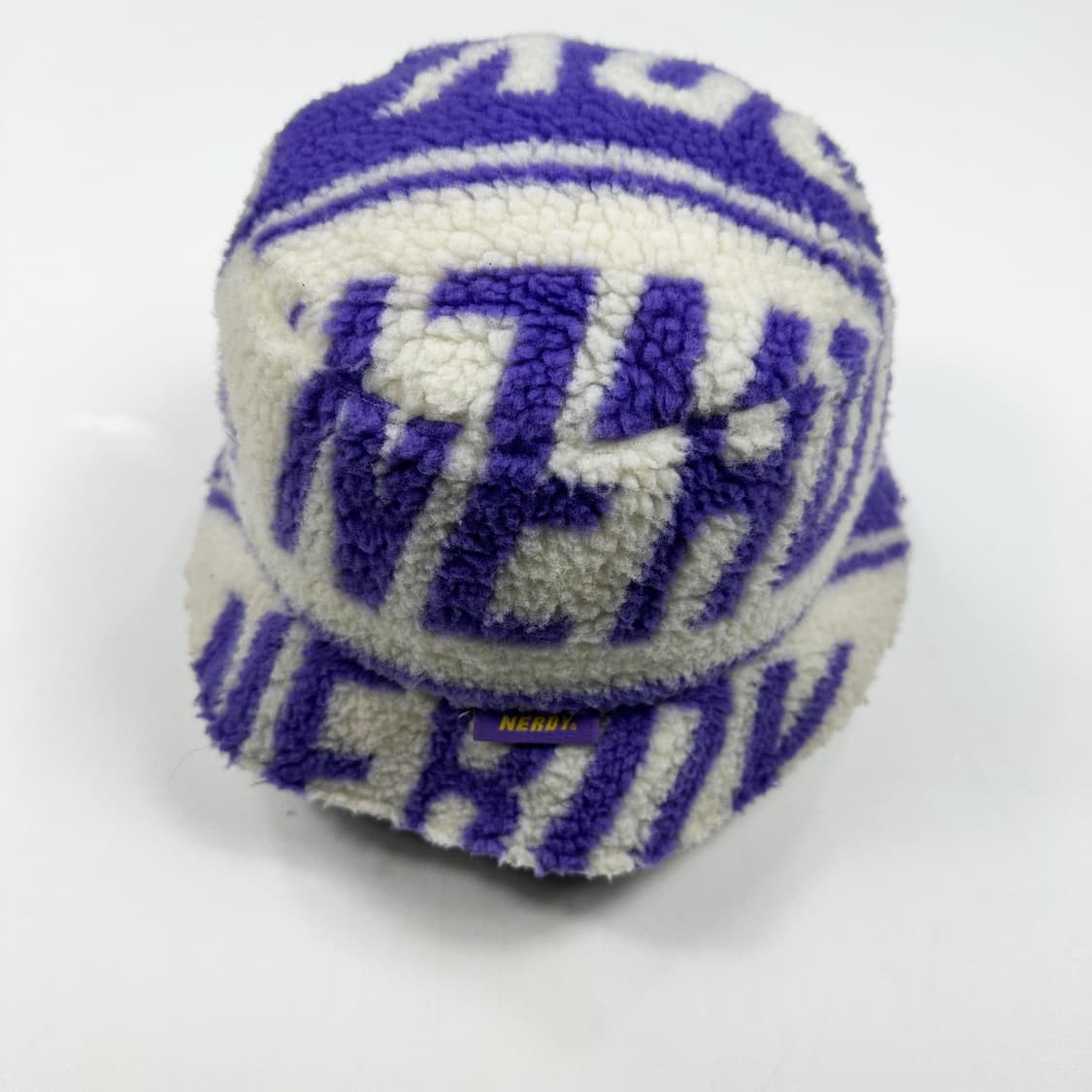 널디 홀로그램 퍼플 후리스 버킷햇 모자 상품이미지4