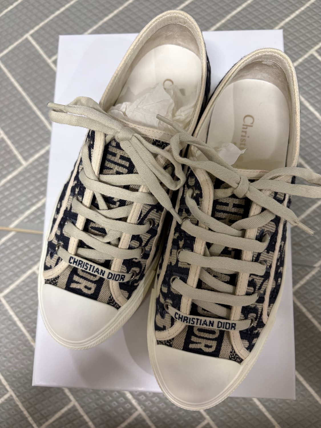 디올 오블리크 스니커즈 38 딥블루 상품이미지1