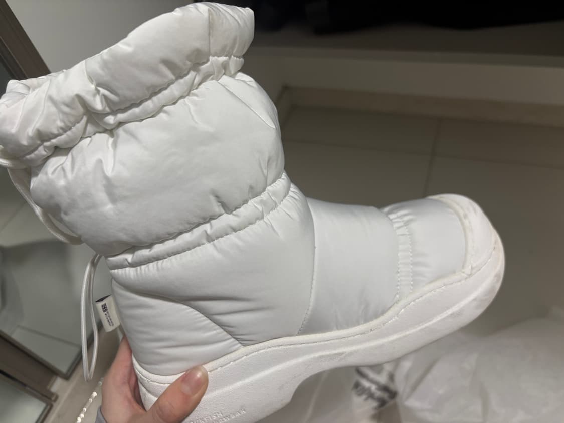 (W) 락피쉬웨더웨어 헤이든 미들 퍼프 패딩 부츠 화이트 (250) 상품이미지3