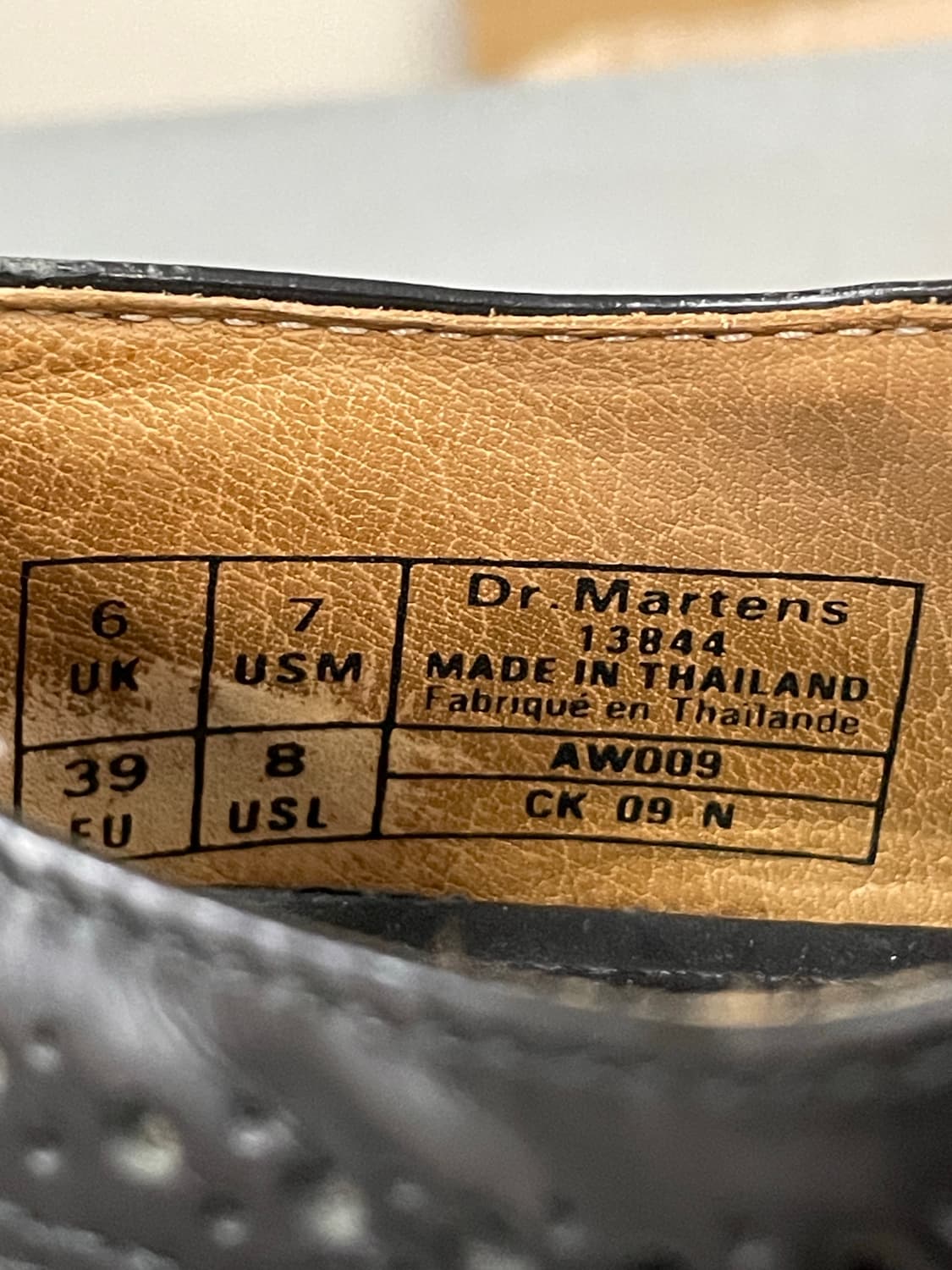 닥터마틴 3989 윙팁 더비 uk6 상품이미지10