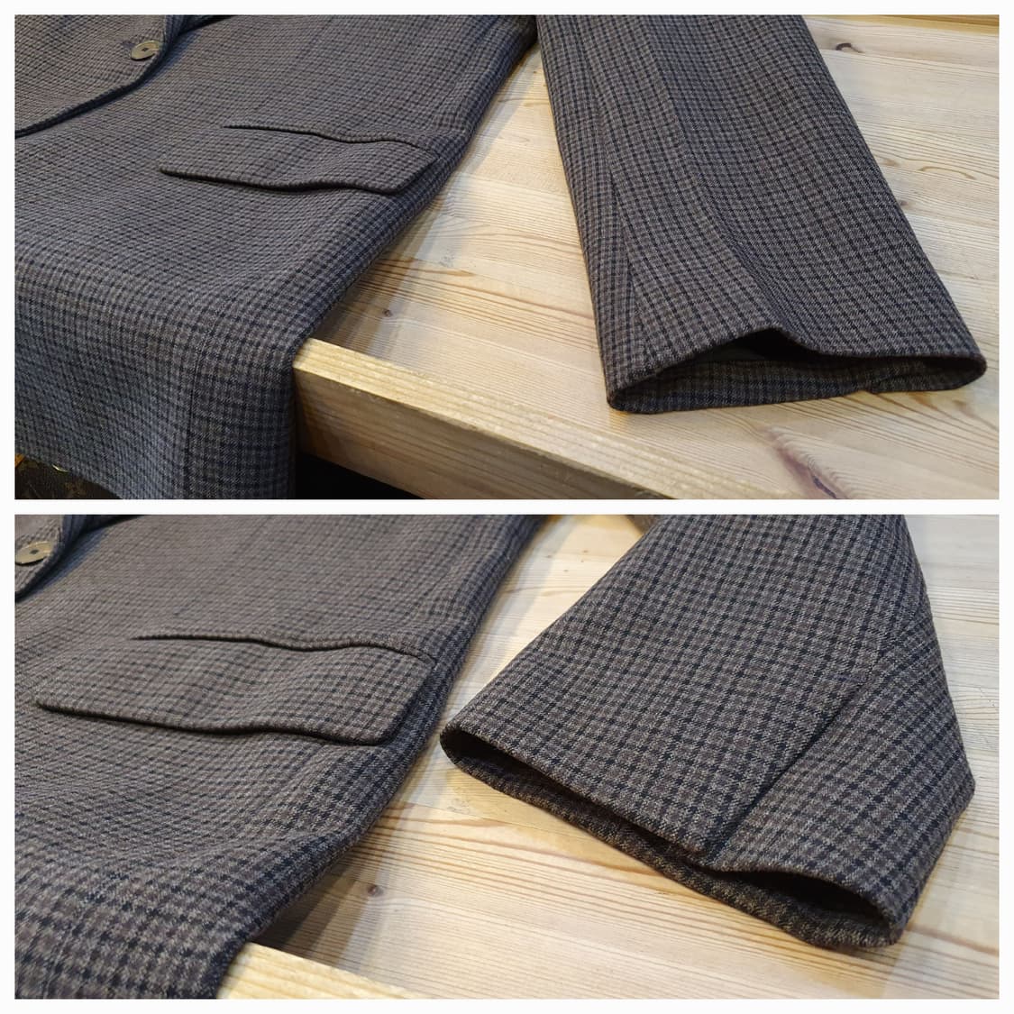 66/77.산드로 스몰체크 자켓 상품이미지6