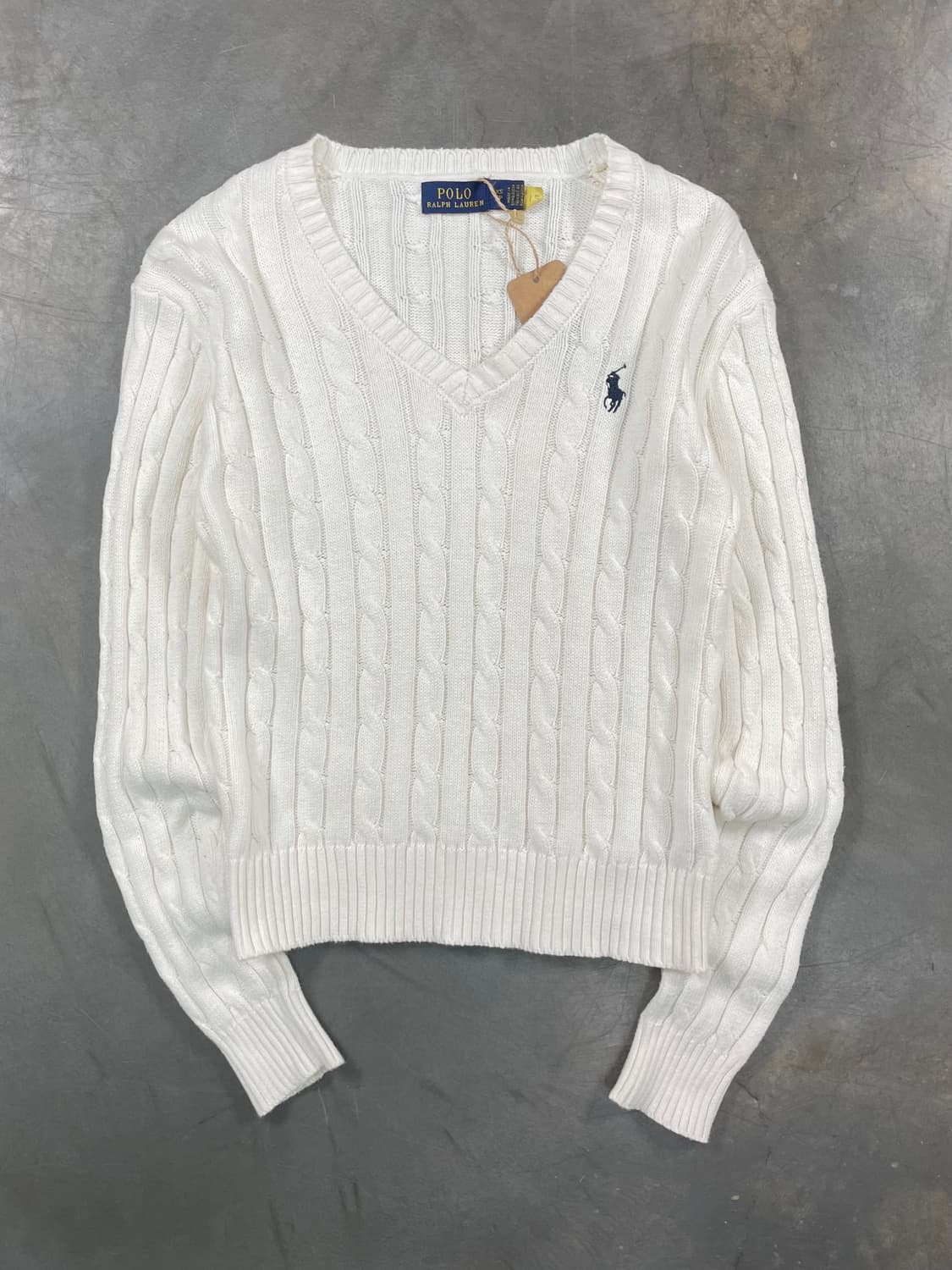 폴로 우먼즈 브이넥 니트 상품이미지1