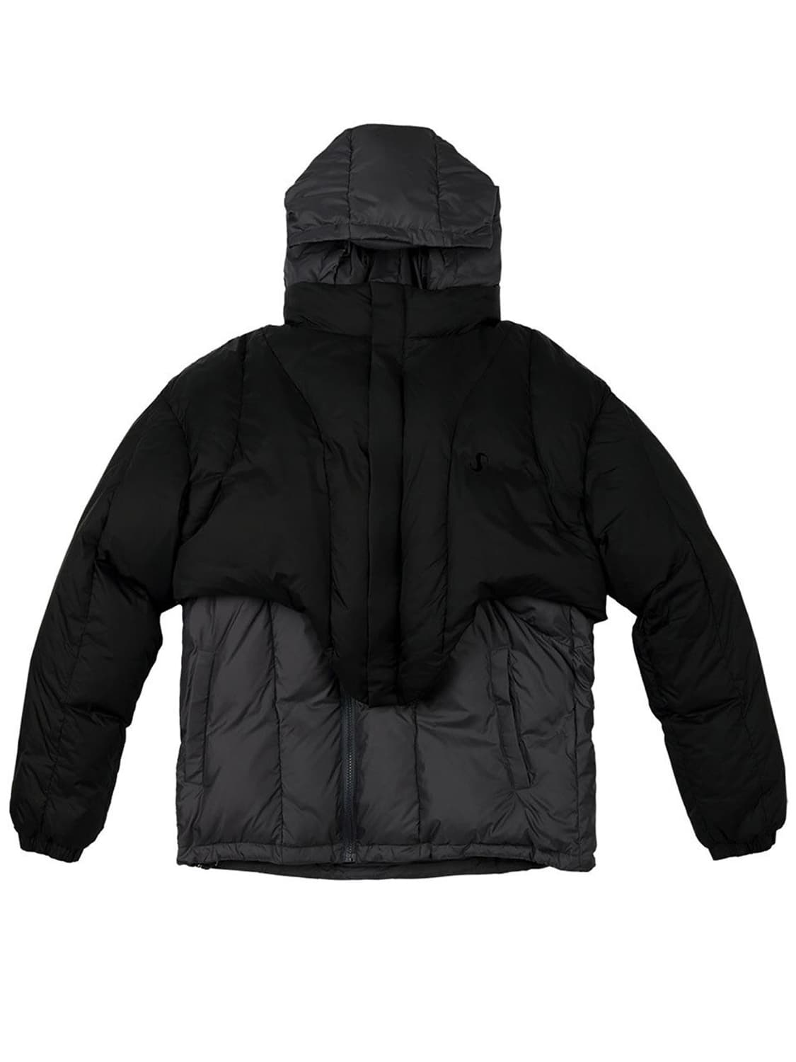 OJOS 오호스 레이어드 볼레로 패딩 / 블랙 / 2사이즈 상품이미지1