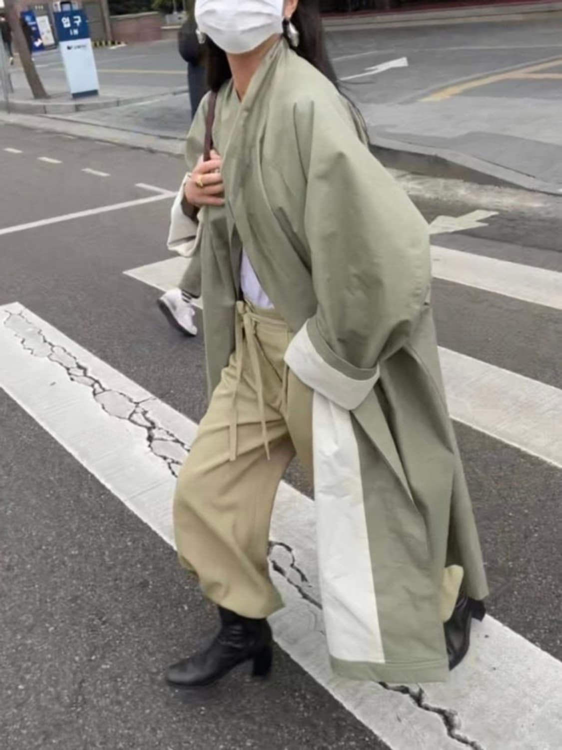 ETHOS 에토스 카키 트렌치 상품이미지4