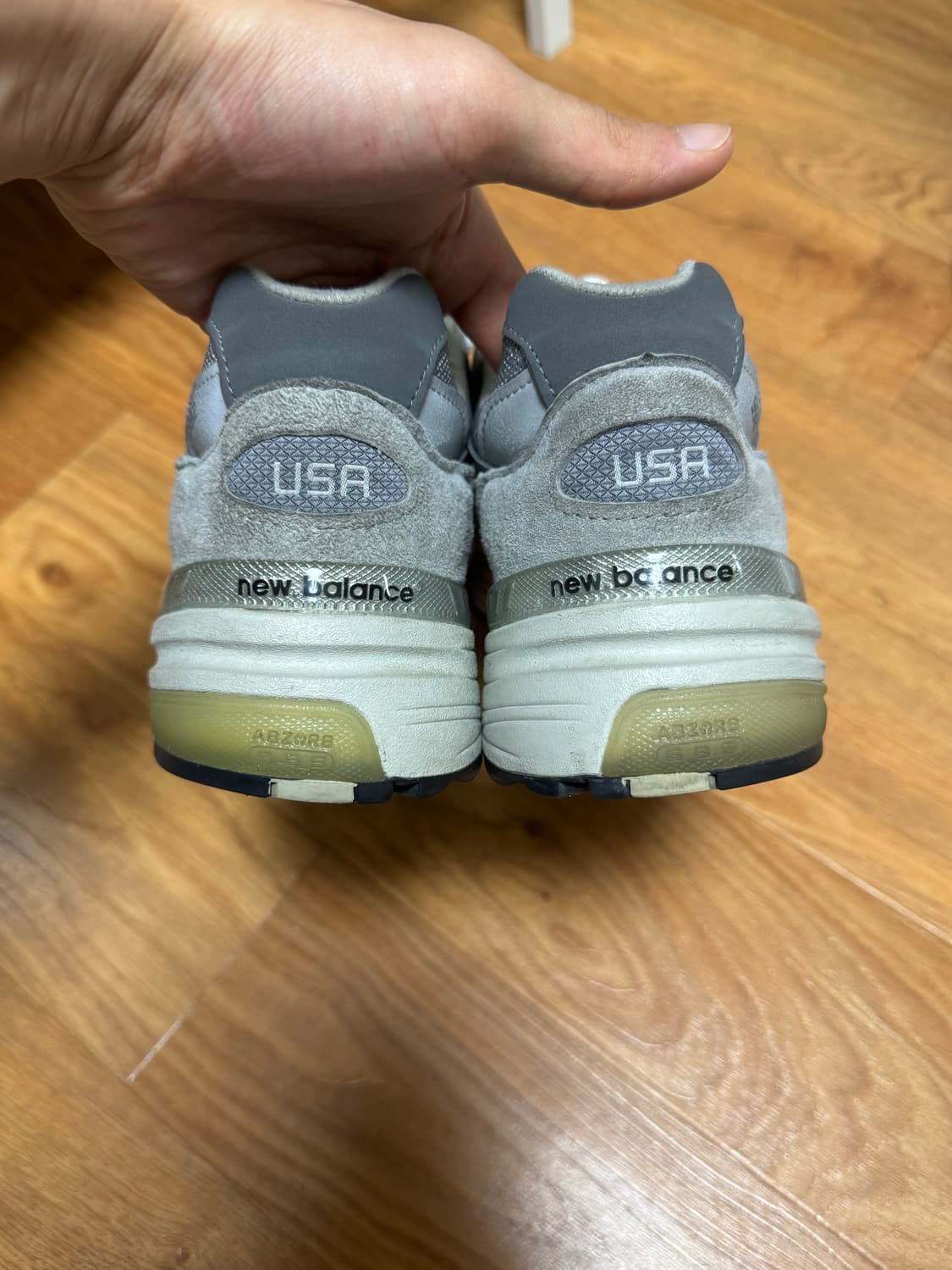 265) 뉴발란스 992 메이드 인 USA 그레이 - D 스탠다드 상품이미지4