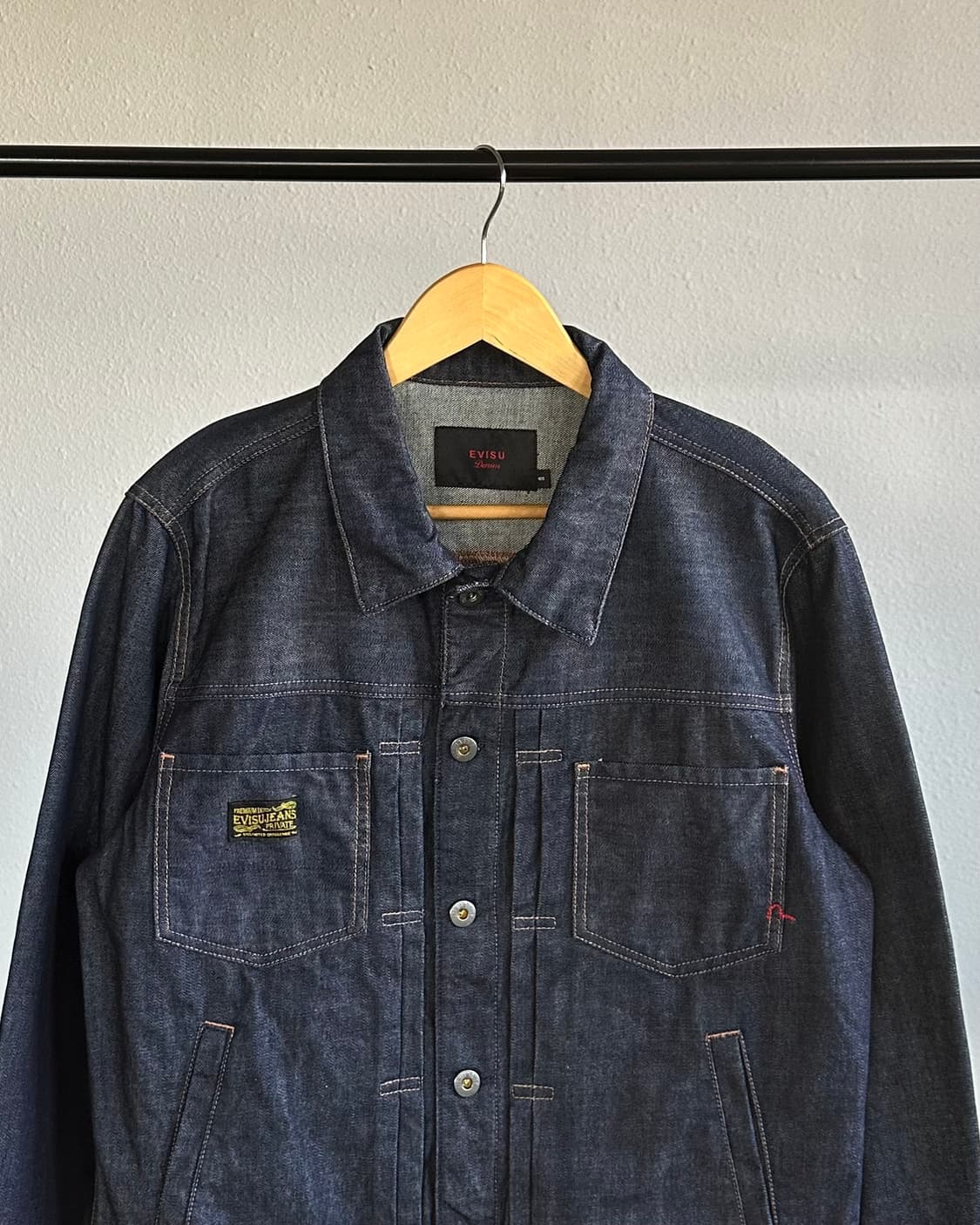 [L]에비수 Evisu 데님 트러커 자켓 상품이미지2