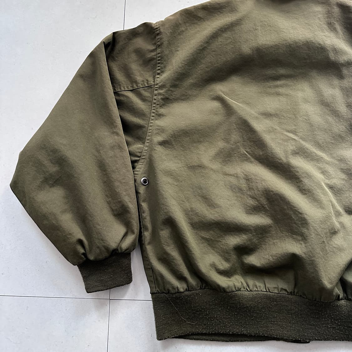 90s 쿠퍼 A-2 타입 코튼 플라이트 자켓 S 가죽 카라 상품이미지8