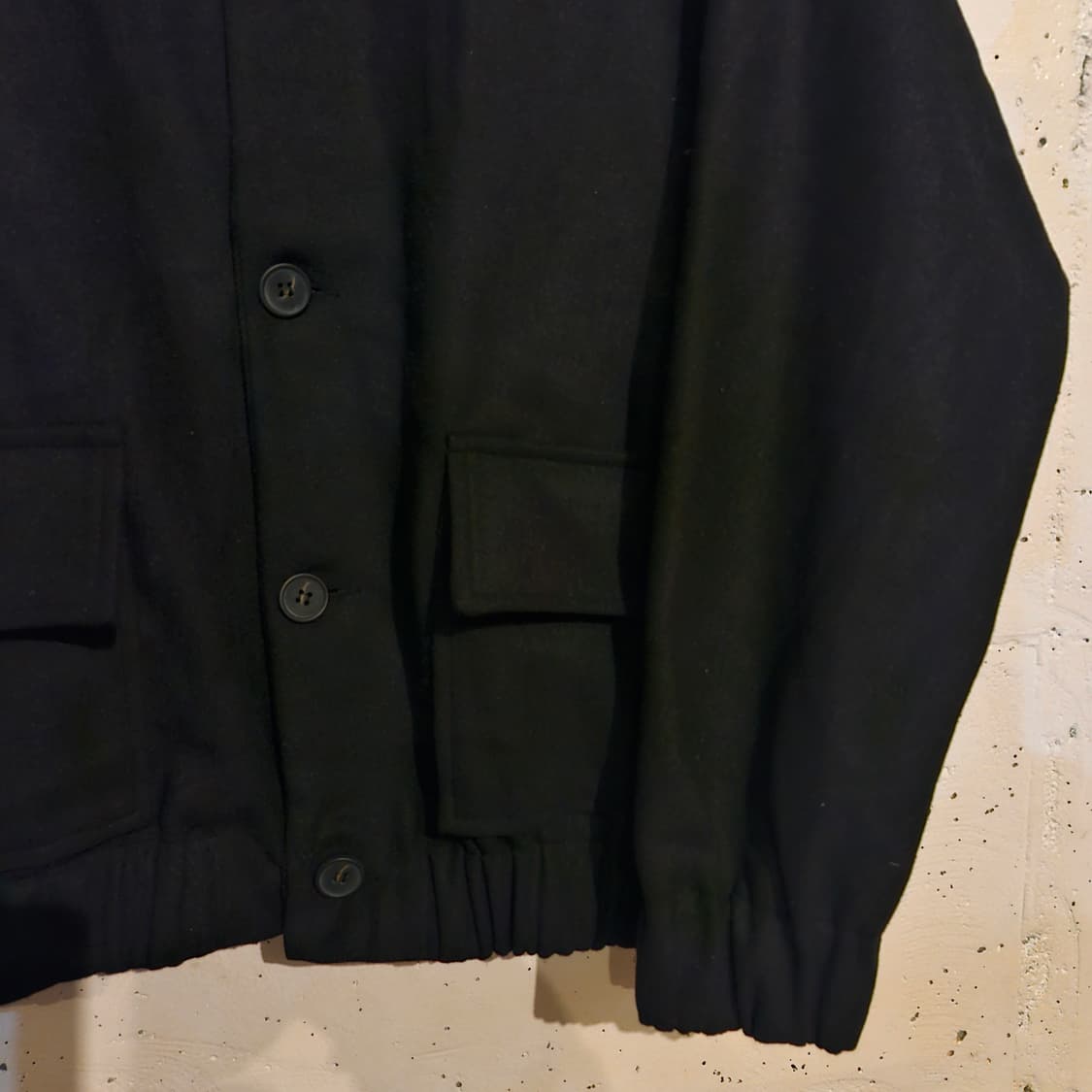 블랙 세무 스웨이드 블루종 자켓 F 상품이미지4