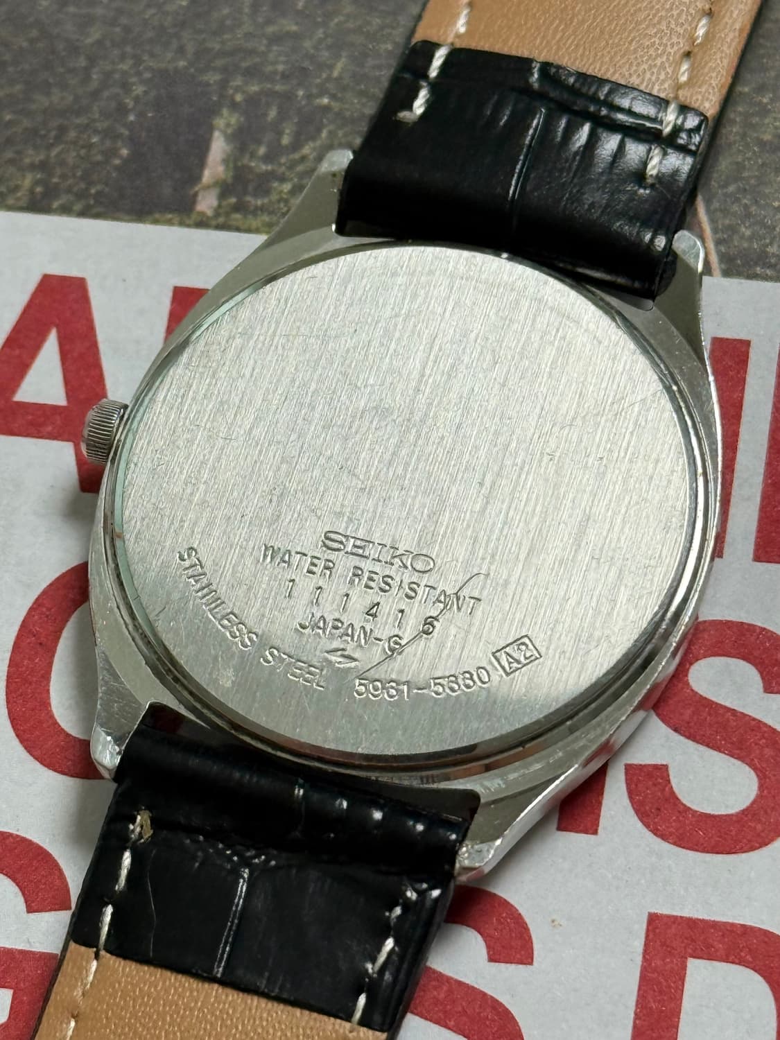 Seiko 세이코 쿼츠 스퀘어 실버 썬 레이 1981 상품이미지6