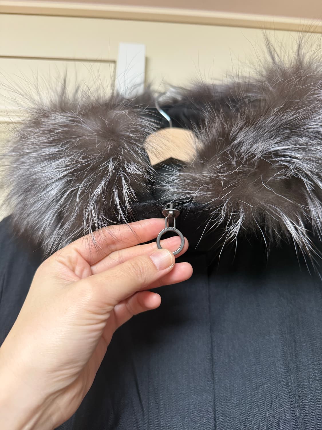 래인바이 구스다운 천연모피 패딩 상품이미지2