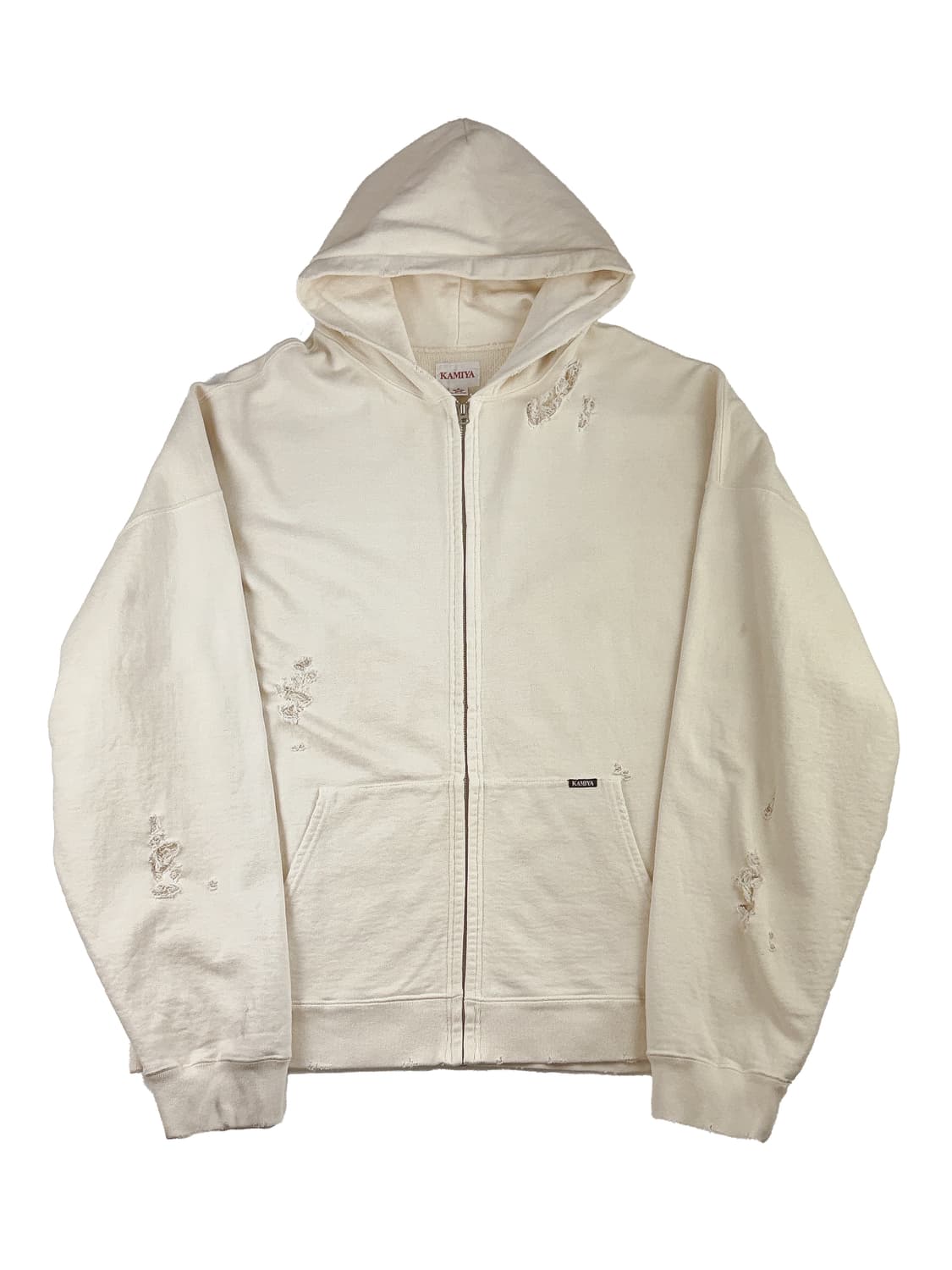 카미야 로즈 집업 후드 베이지 상품이미지2