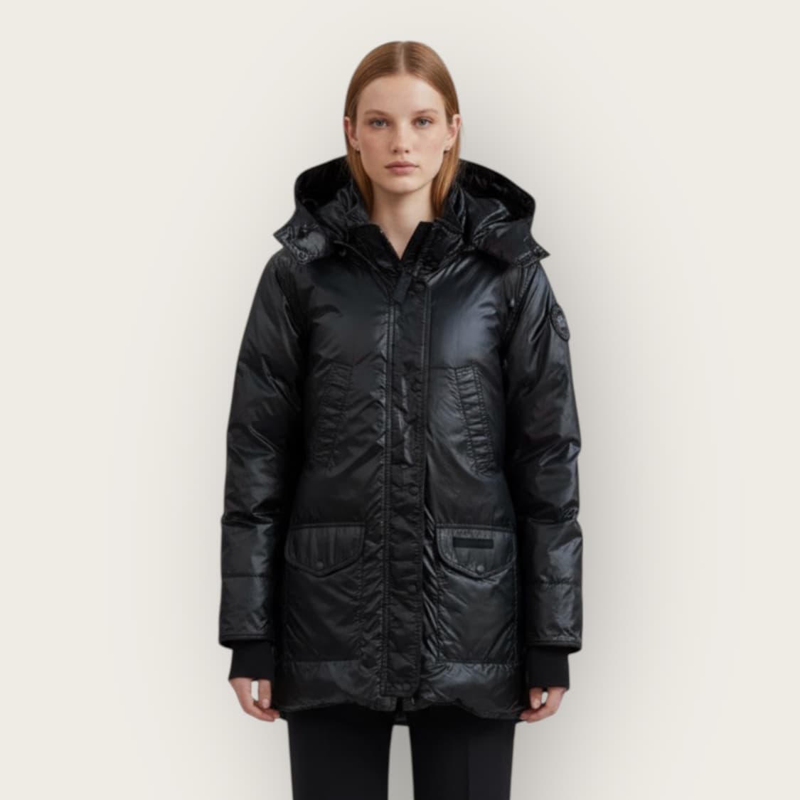 S/ 캐나다구스 블랙라벨 나일론 다운패딩 점퍼 상품이미지1