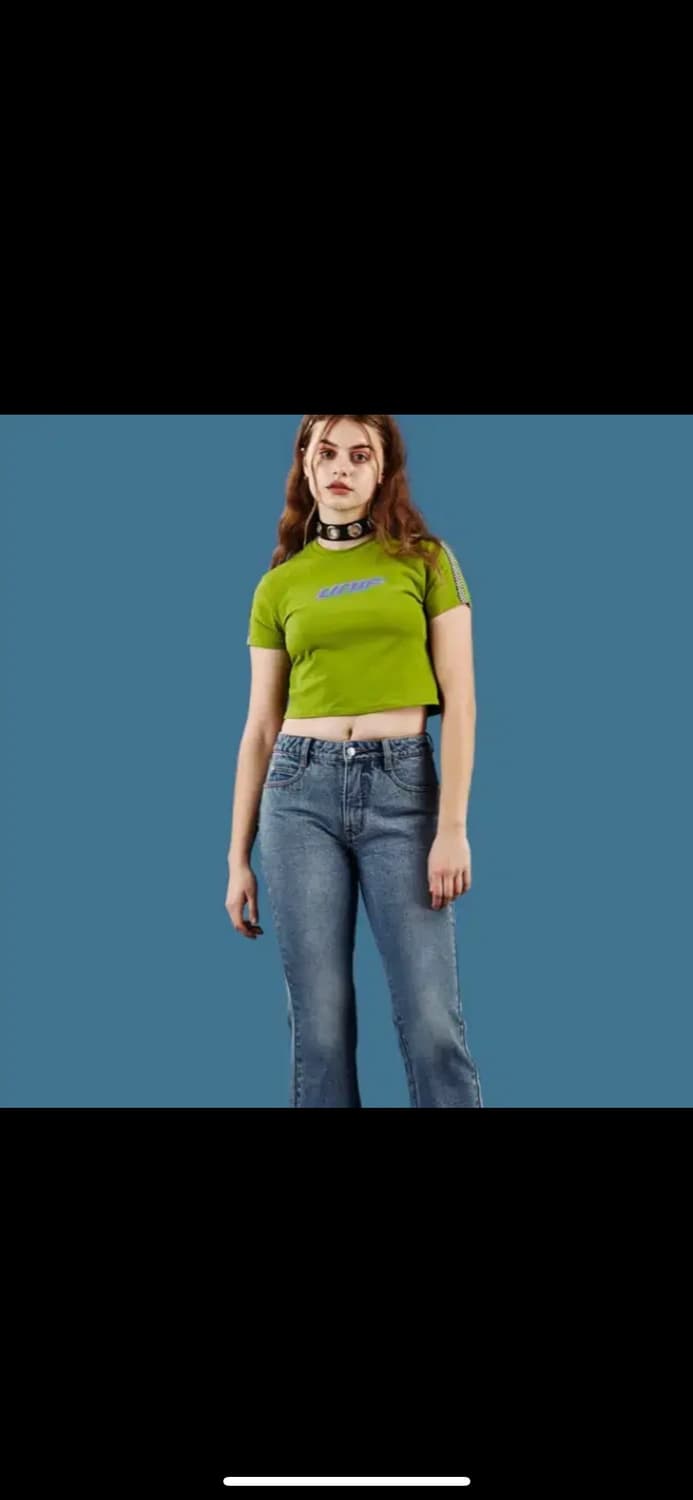 unif 정품 크롭 더비 탑 xs 상품이미지4