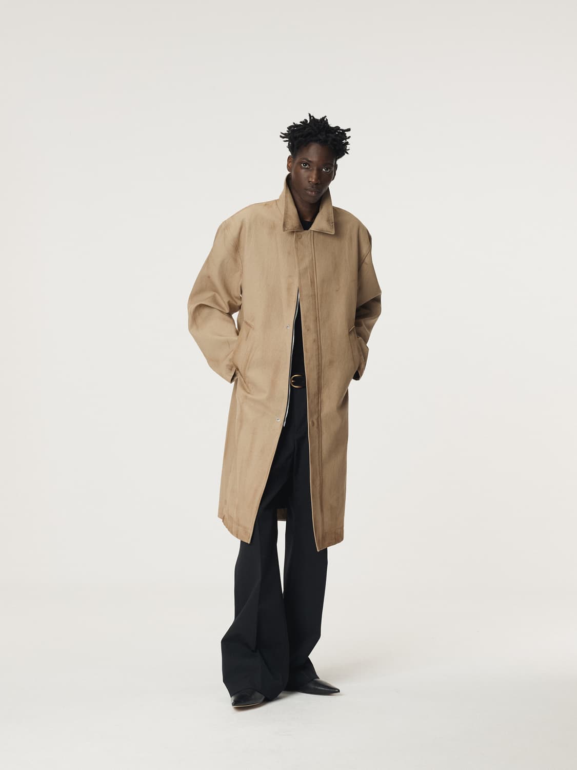 렉토 25FW 빈티지 이펙트 코튼 코트 데저트 상품이미지2