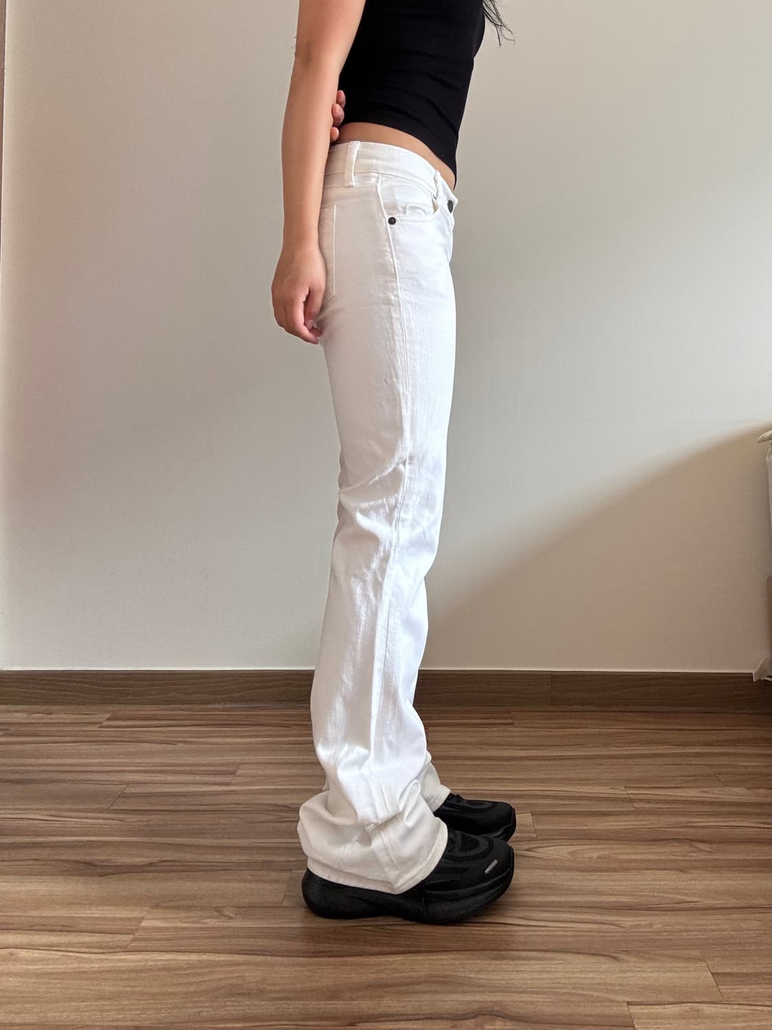 화이트 부츠컷 팬츠 상품이미지5