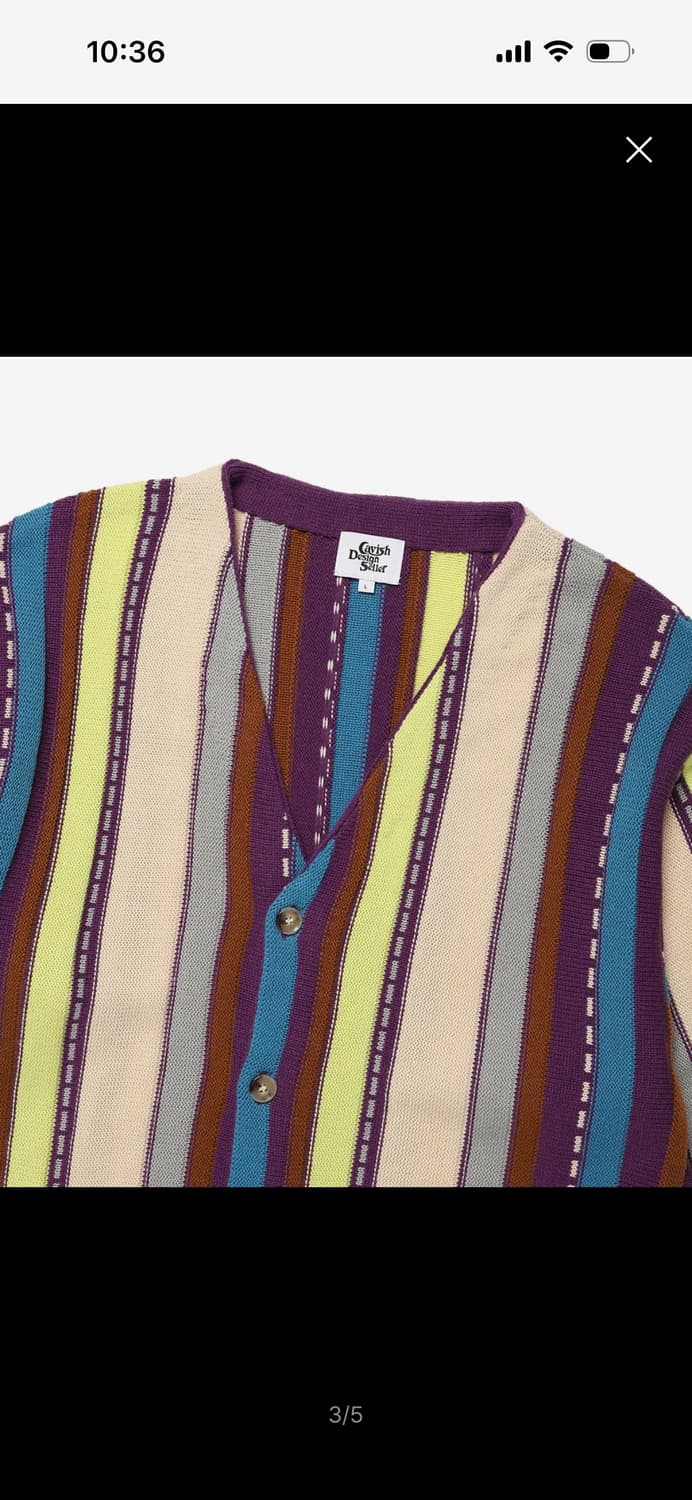 카비시 스트라이프 가디건 상품이미지2