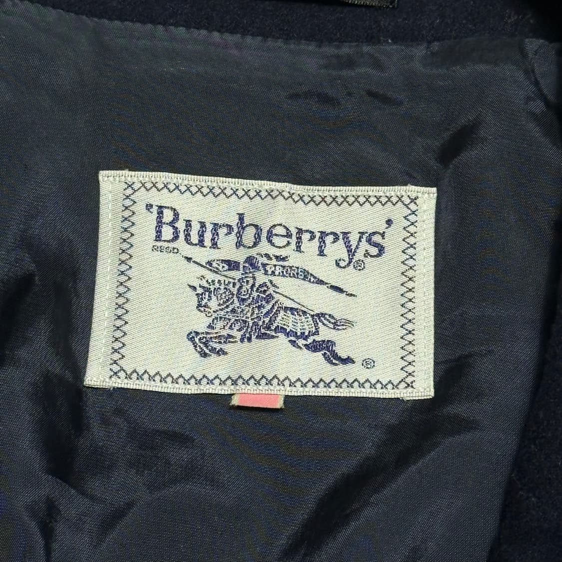 버버리 네이비 블루 울 더블 금장 버튼 자켓 상품이미지4