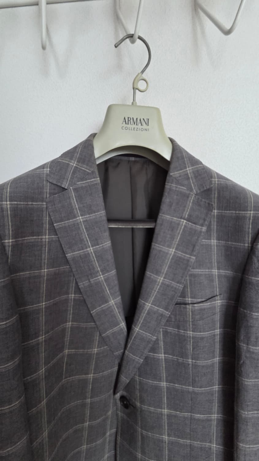 Z Zegna 체크 블레이저 48R 상품이미지3