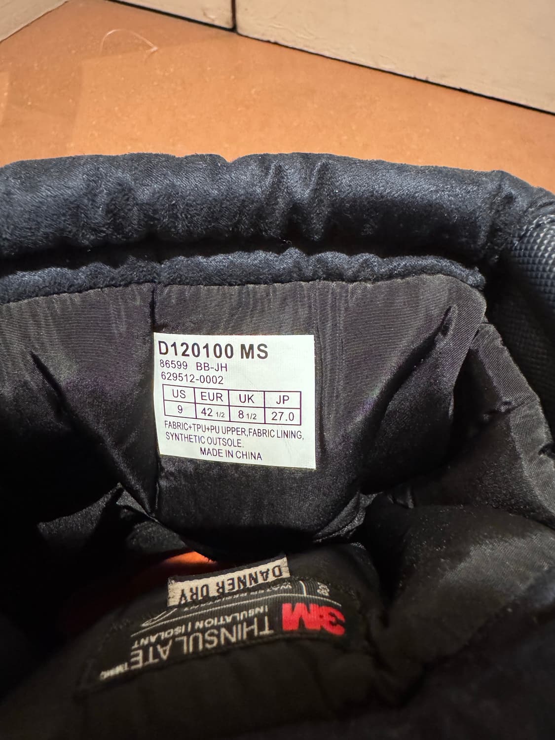 대너 프레드 MS 겨울 방한부츠 (네이비 270 / US 9) 상품이미지4