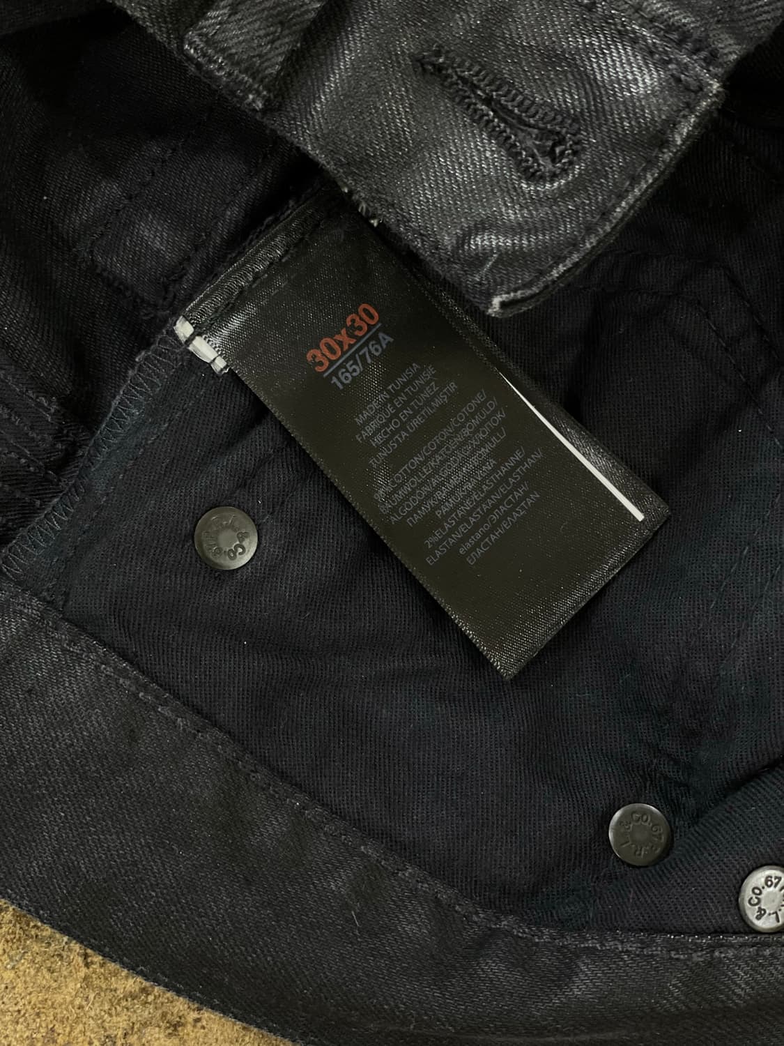 폴로랄프로렌/블랙 모토 오일왁싱팬츠 상품이미지7