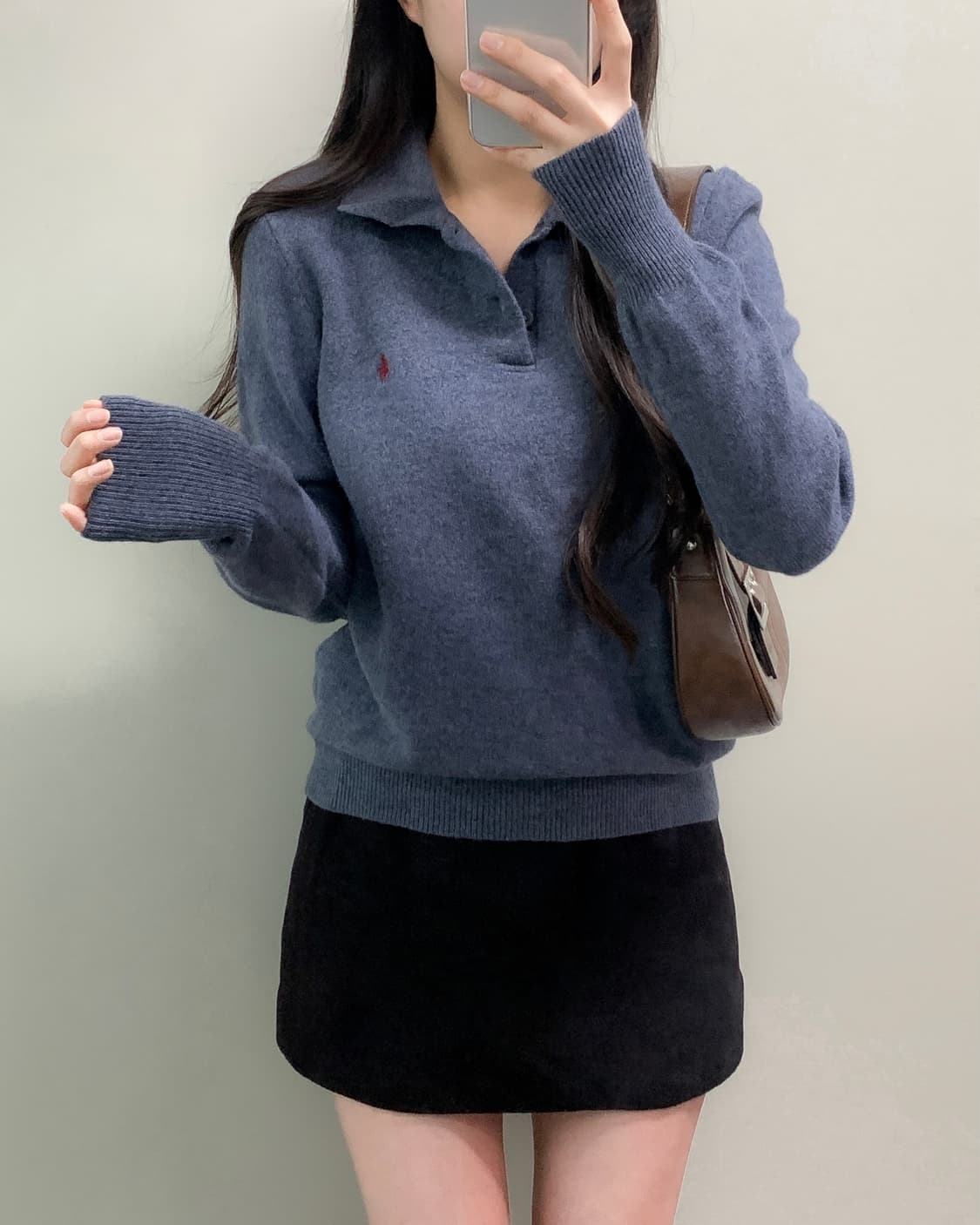 폴로 램스울 카라 니트 상품이미지1