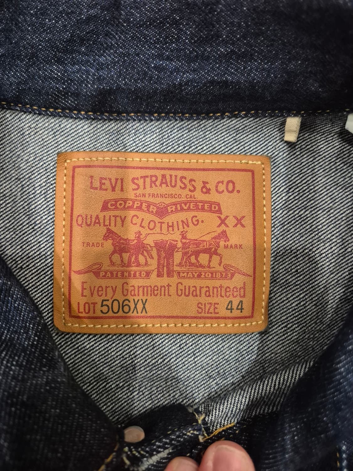 리바이스 LVC 1936 타입1 데님 자켓 상품이미지3