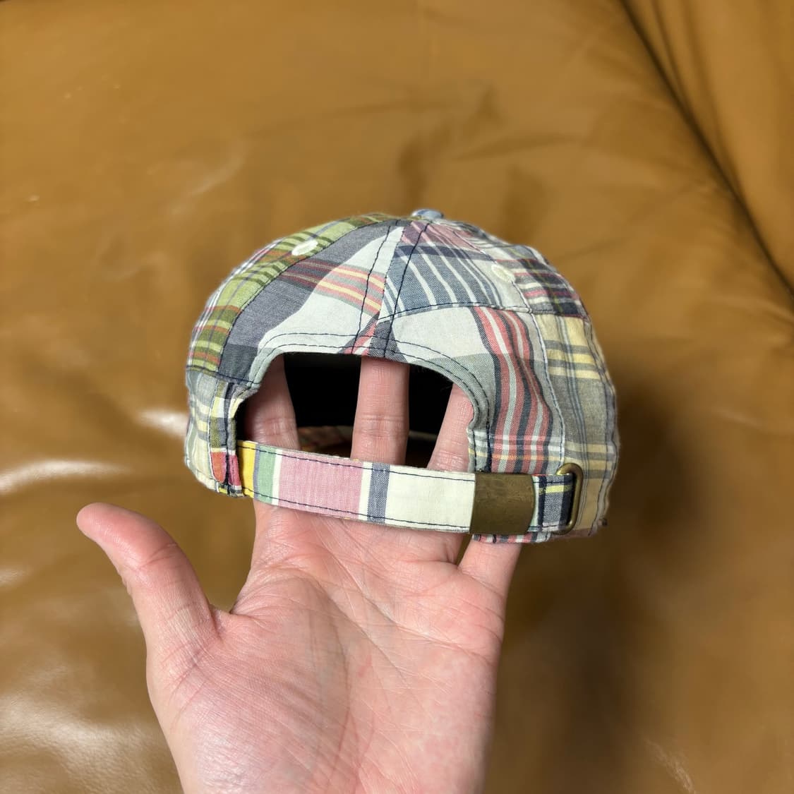 빔즈 빔스 뉴에라 9Fifty 6패널 볼캡 모자 마드라스 체크 상품이미지7