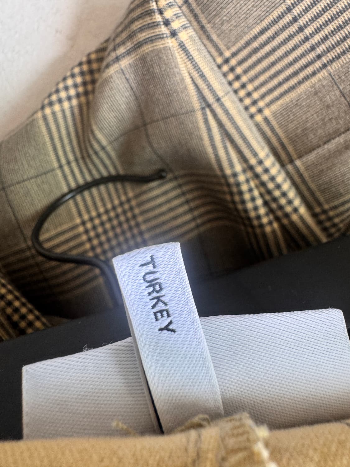 새상품 컨디션 GANNI 체크 와이드 팬츠36(55사이즈) 상품이미지3