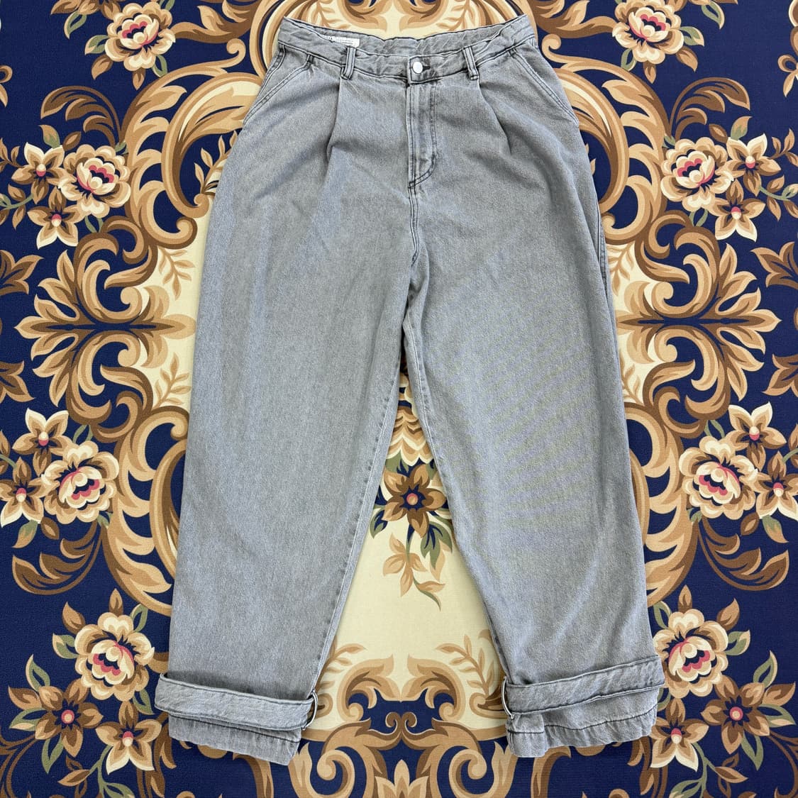 (32)자라 Zara 와이드 데님팬츠(그레이) 상품이미지1