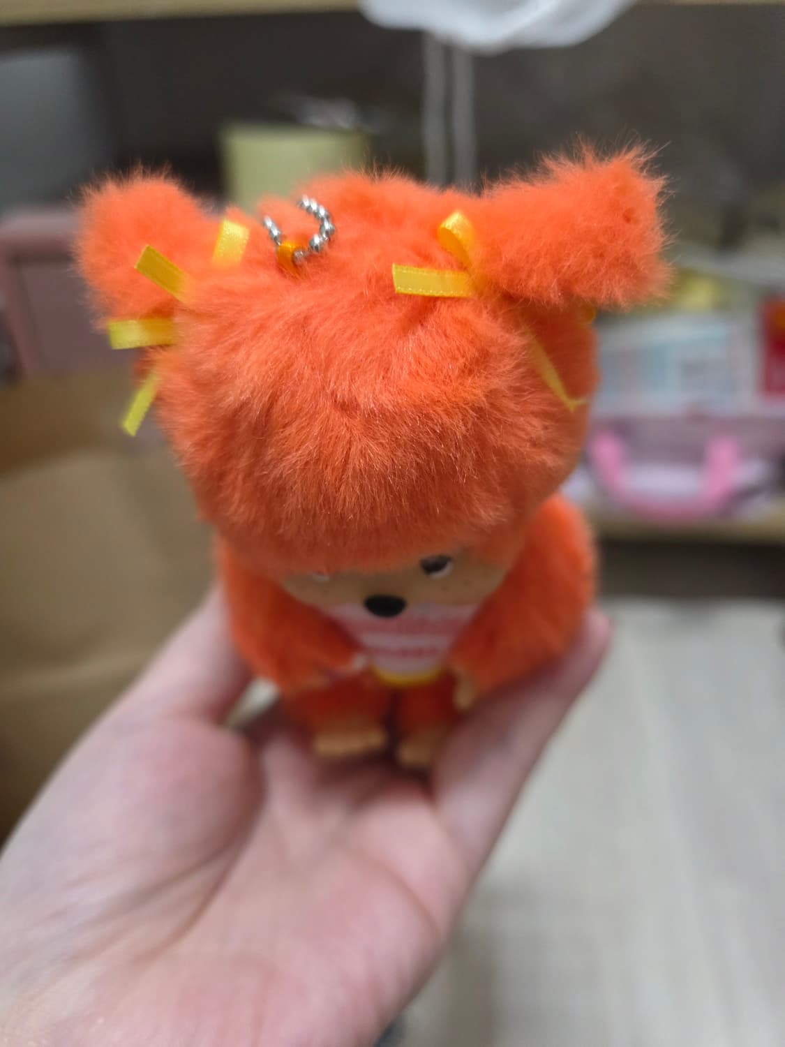 관절 커스텀 몬치치 키링 오렌지 양갈래 상품이미지7