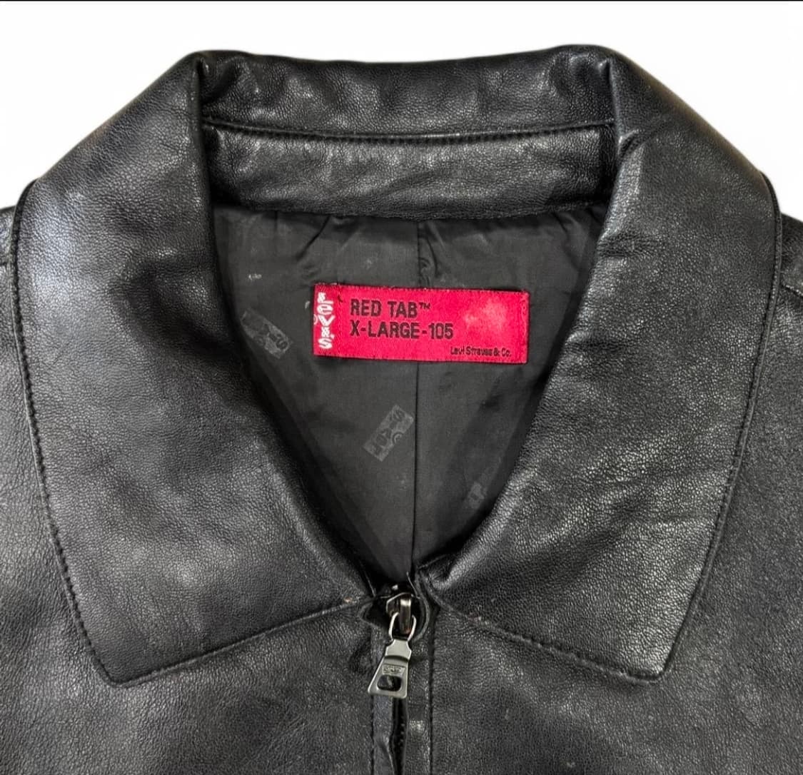 리바이스 블랙레더 자켓 XL 양가죽 상품이미지3