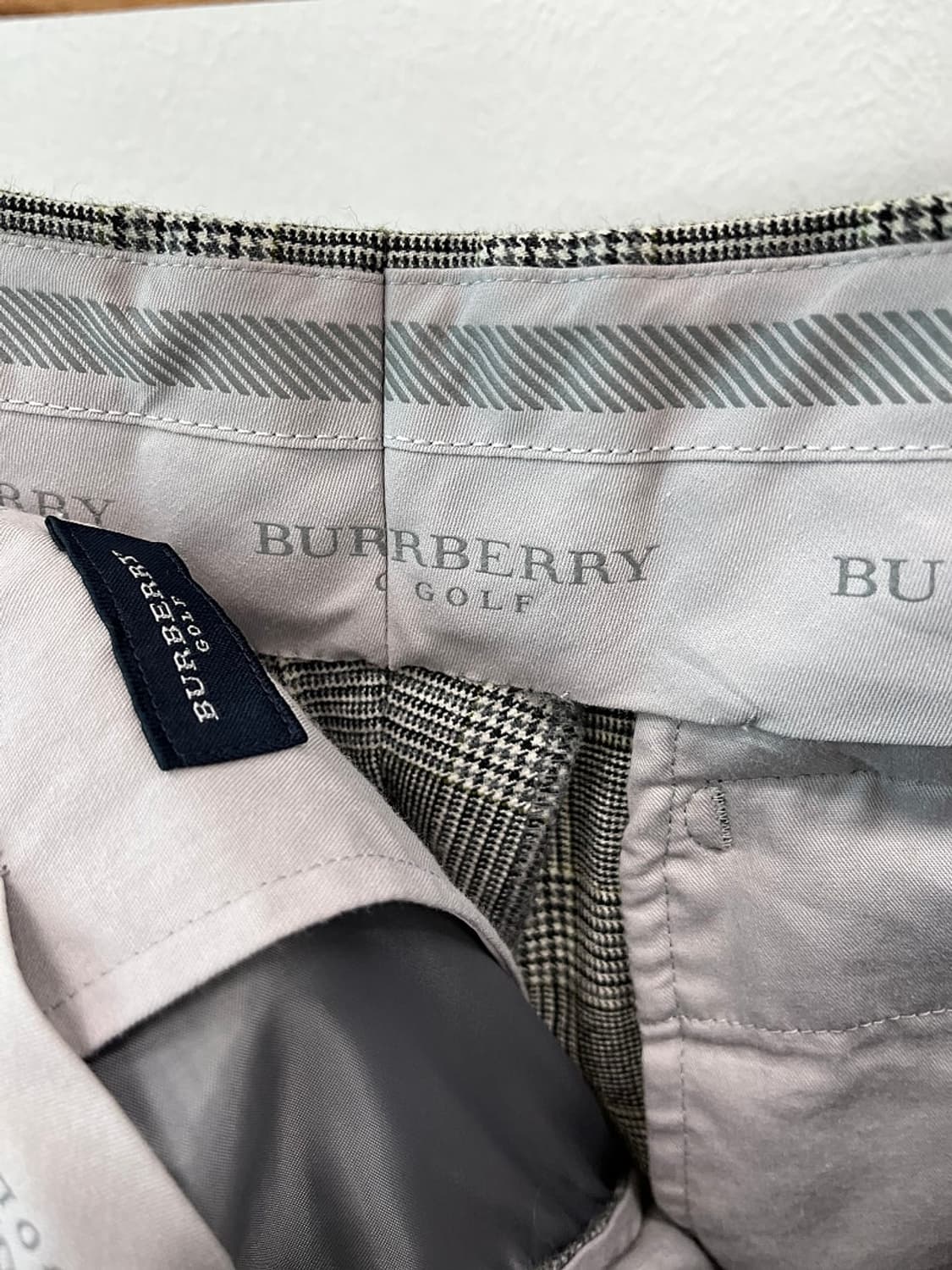 32) 버버리 골프 울 체크 슬랙스  상품이미지8