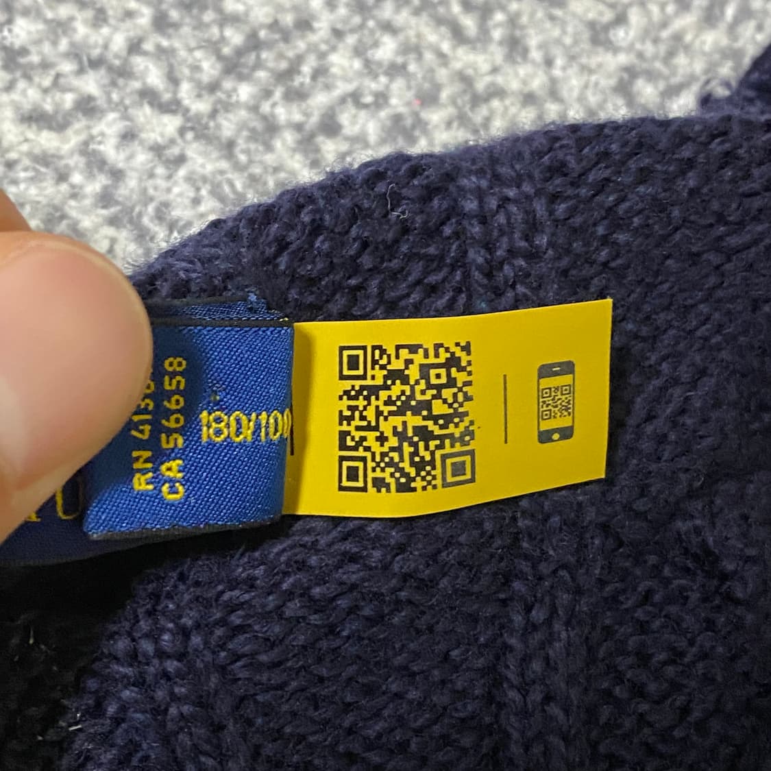 [정품 QR] 폴로 랄프로렌 꽈배기 니트 네이비 상품이미지9