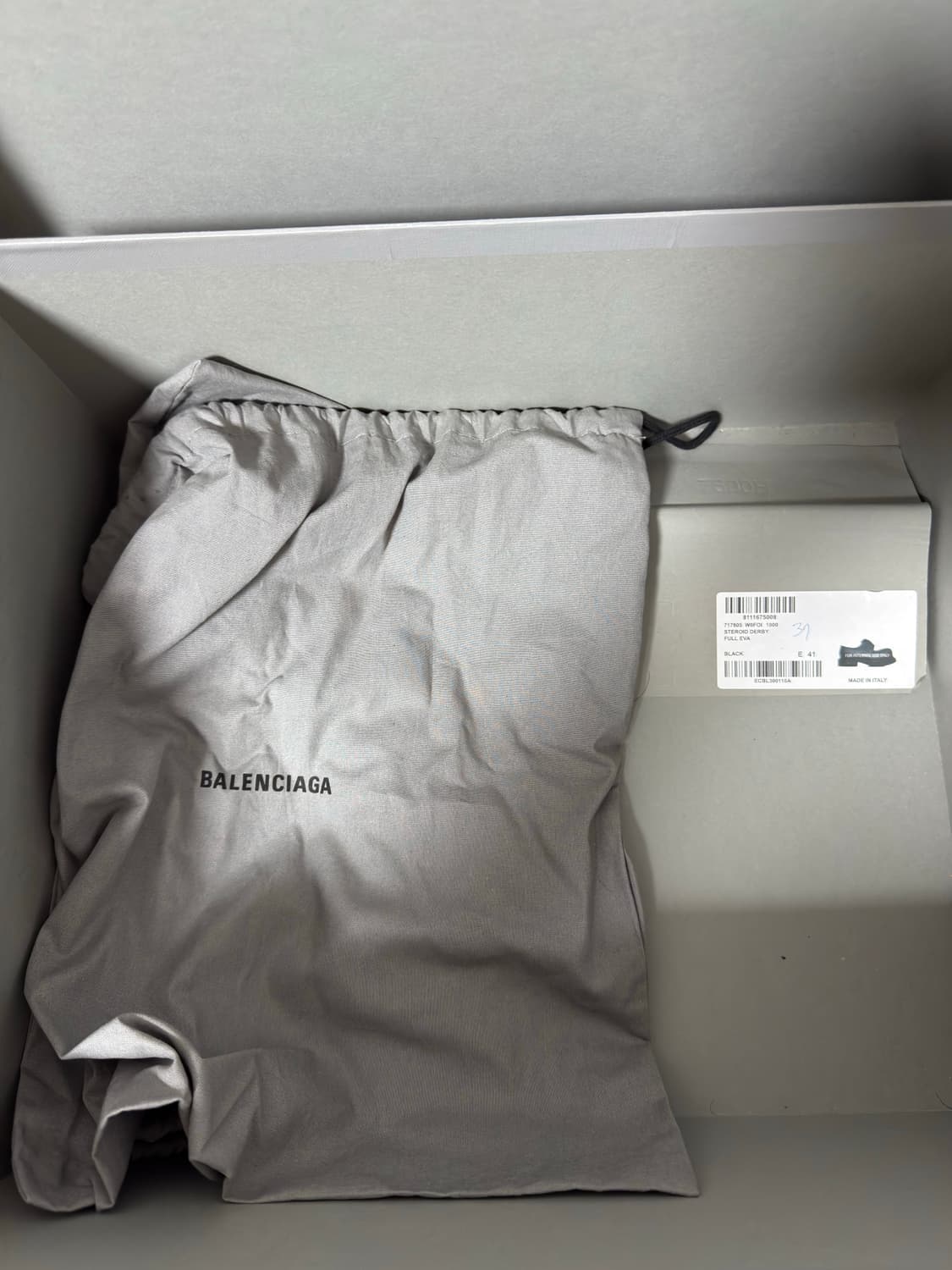 (밑창보강) 270 발렌시아가 스테로이드 더비 41사이즈 상품이미지5